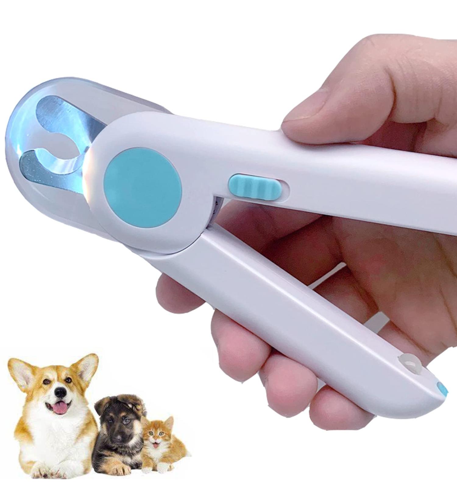 Kaket Pet Nail Clippers with LED Light - Cat & Dog Nail Trimmers for Safe & Easy Grooming - Blue - Buy Online on GoSupps.com