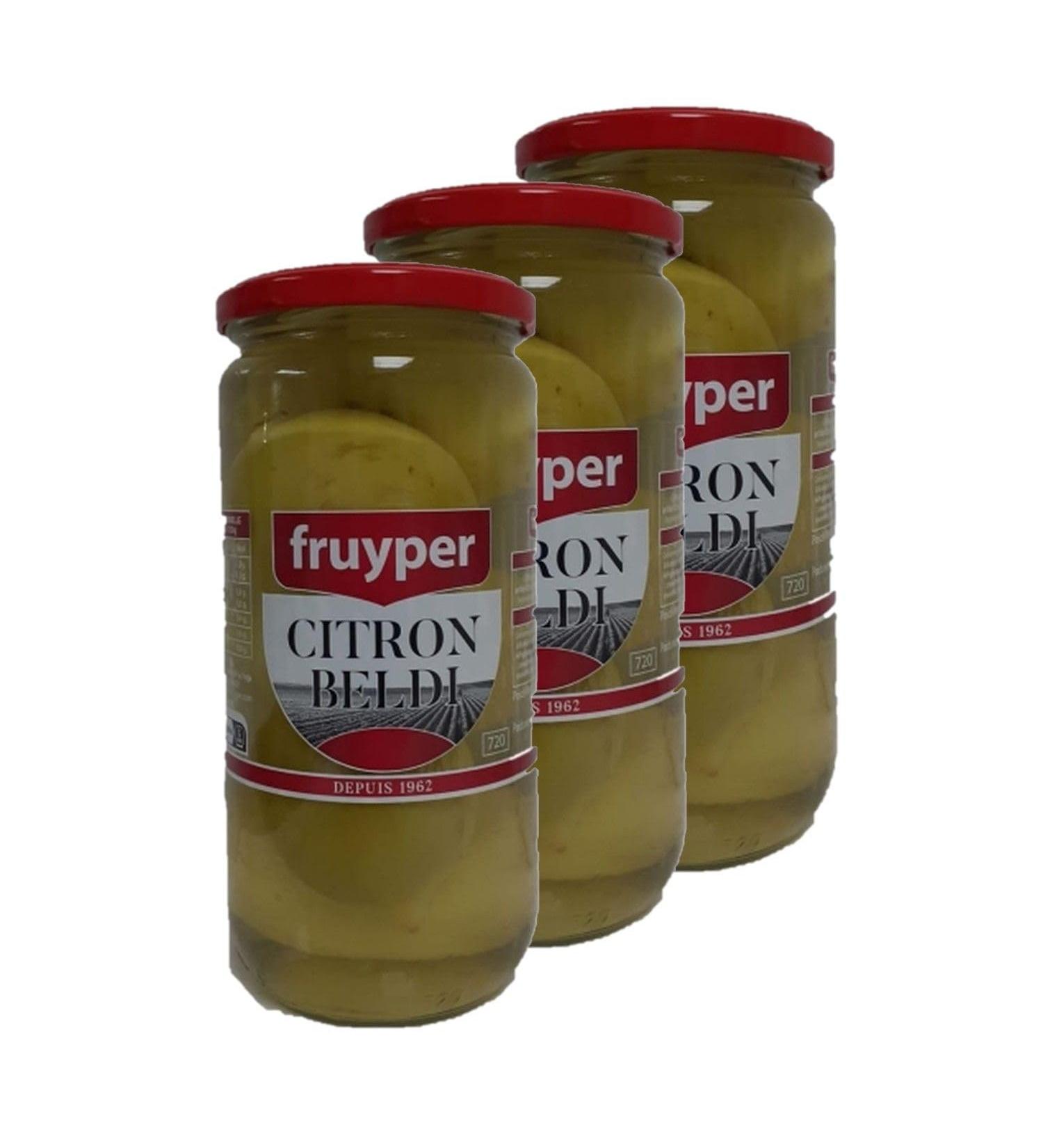 Lot 3x Beldi Lemon - 660g jar