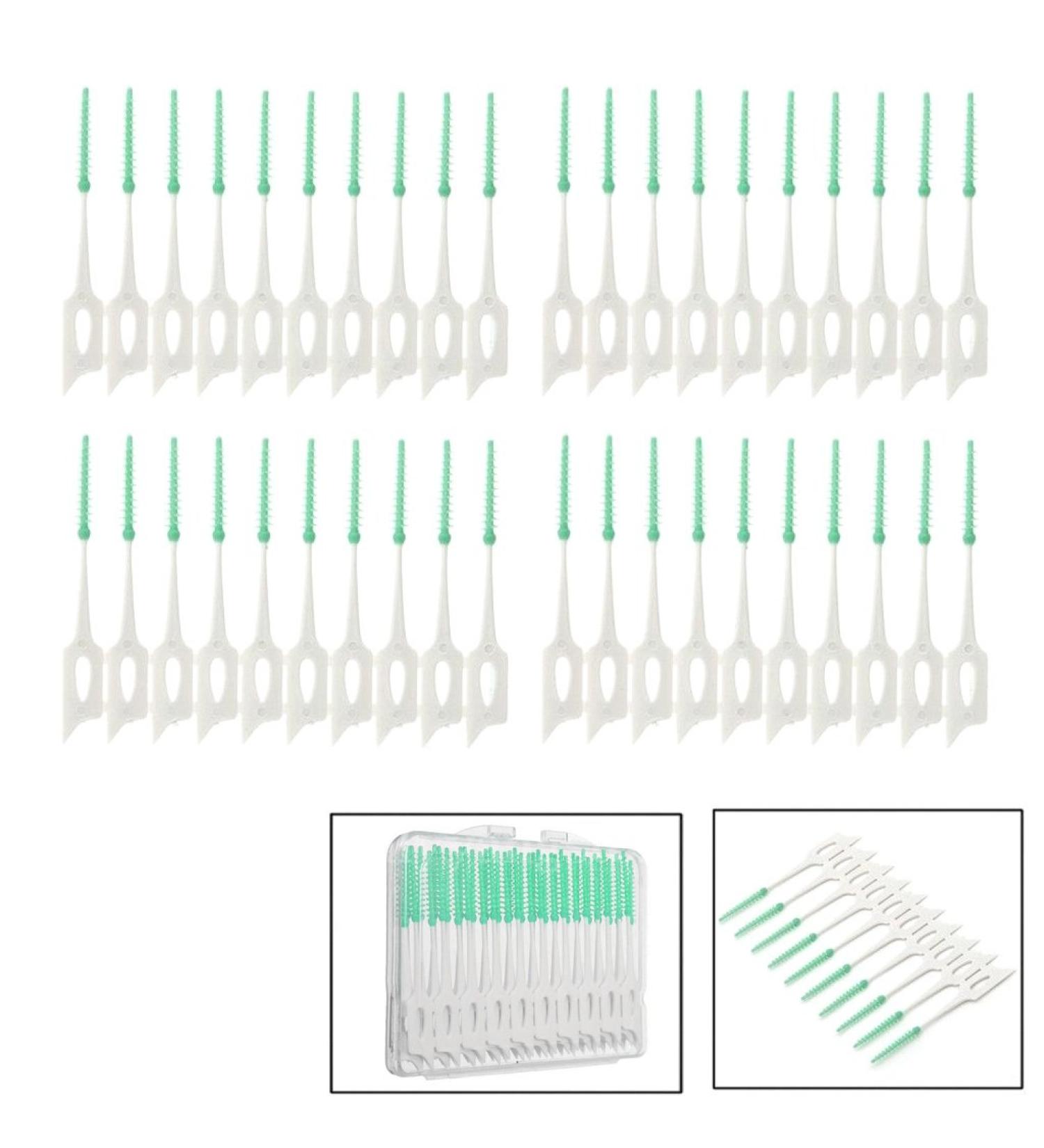 40-Piece Soft Cleaning Brushes for Interdental Spaces | Premium Oral Care Brushes - International Shipping - Buy Online on GoSupps.com