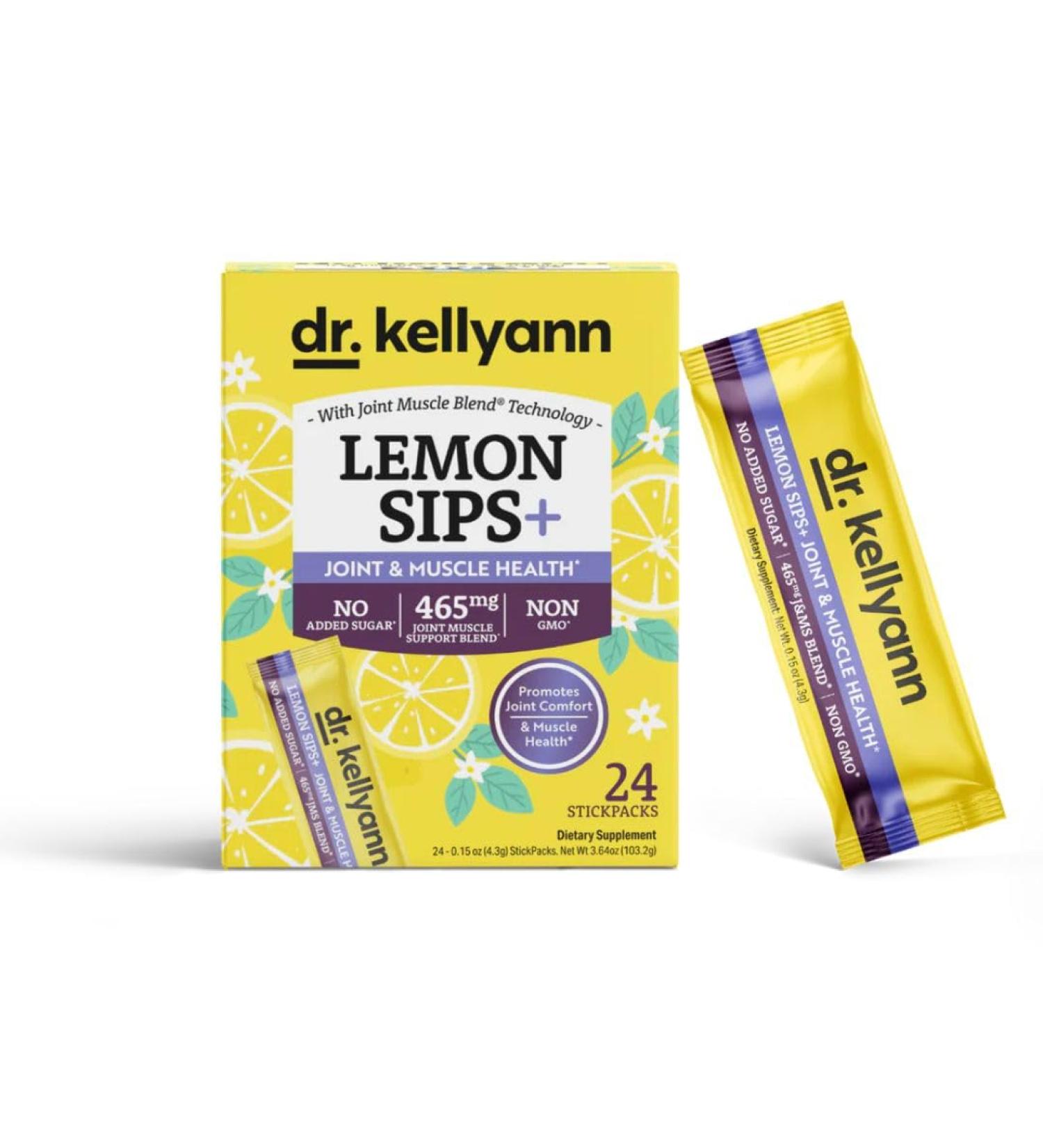 Shop Dr. Kellyann Lemon Sips for Joint & Muscle Relief - Fast International Shipping - Buy Online on GoSupps.com