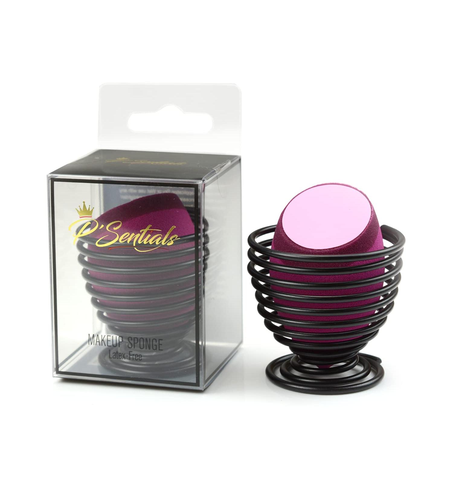 P Sentials Makeup Sponge Set - Multi-Colored Beauty Blender & Holder for Foundation - Silicone Infused 2 in 1 Sponge - Pink | International Shipping Available - Buy Online on GoSupps.com