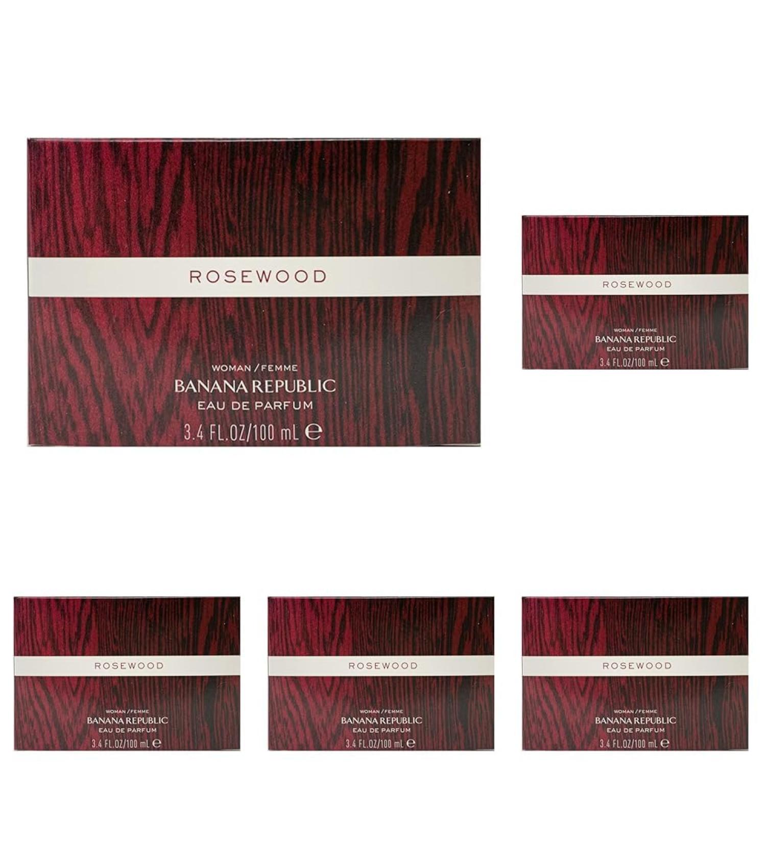 BANANA REPUBLIC Rosewood Eau De Parfum Spray 3.4 Oz (Pack of 5) 3.4 Fl Oz (Pack of 5)