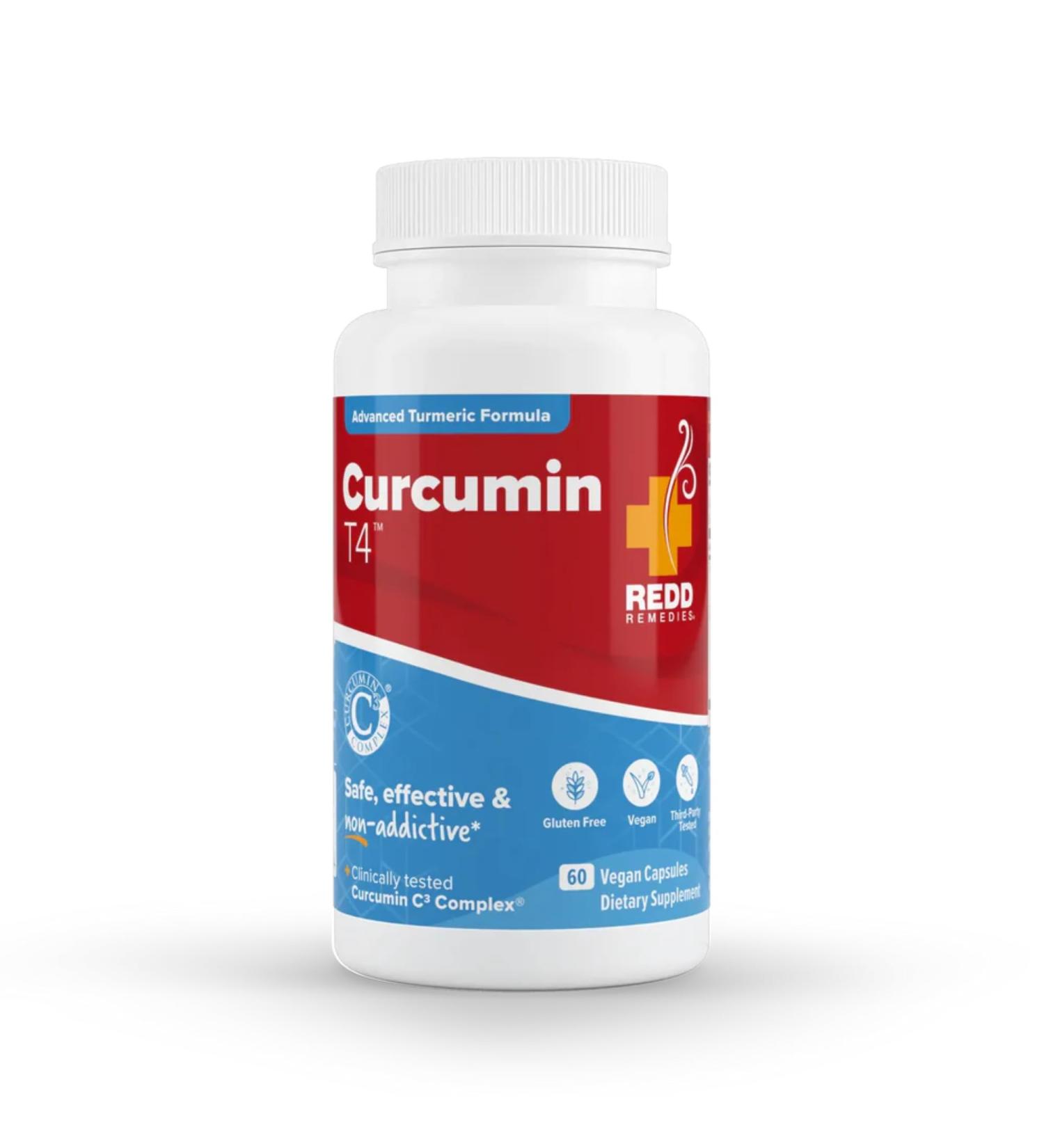 Redd Remedies, Curcumin T4, Advanced Turmeric Formula, 60 Vegan Capsules - Buy Online on GoSupps.com