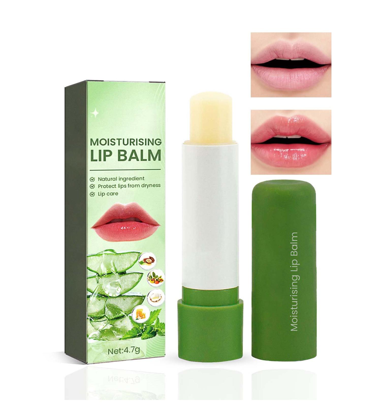 Trendyfave Moisturize Lip Balm Plumping Lip Gloss Aloe Natural Lip Balm Long-Lasting Lip Repair Nutritious - For Dry Lips Treatment for Cracked Chapped Lips Gifts For Girls and Women 1 - Buy Online on GoSupps.com