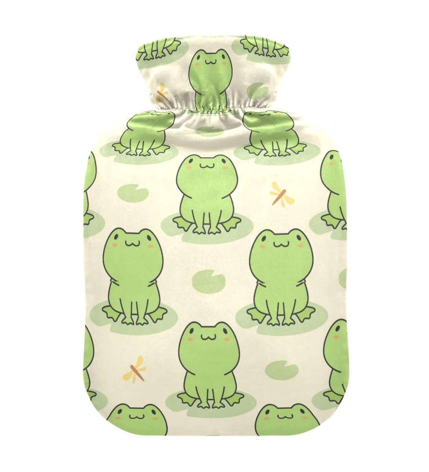 Buy Cute Frog Heat Bottle - 1L Pain Relief Water Bag for Muscle Injuries | International Shipping - Buy Online on GoSupps.com
