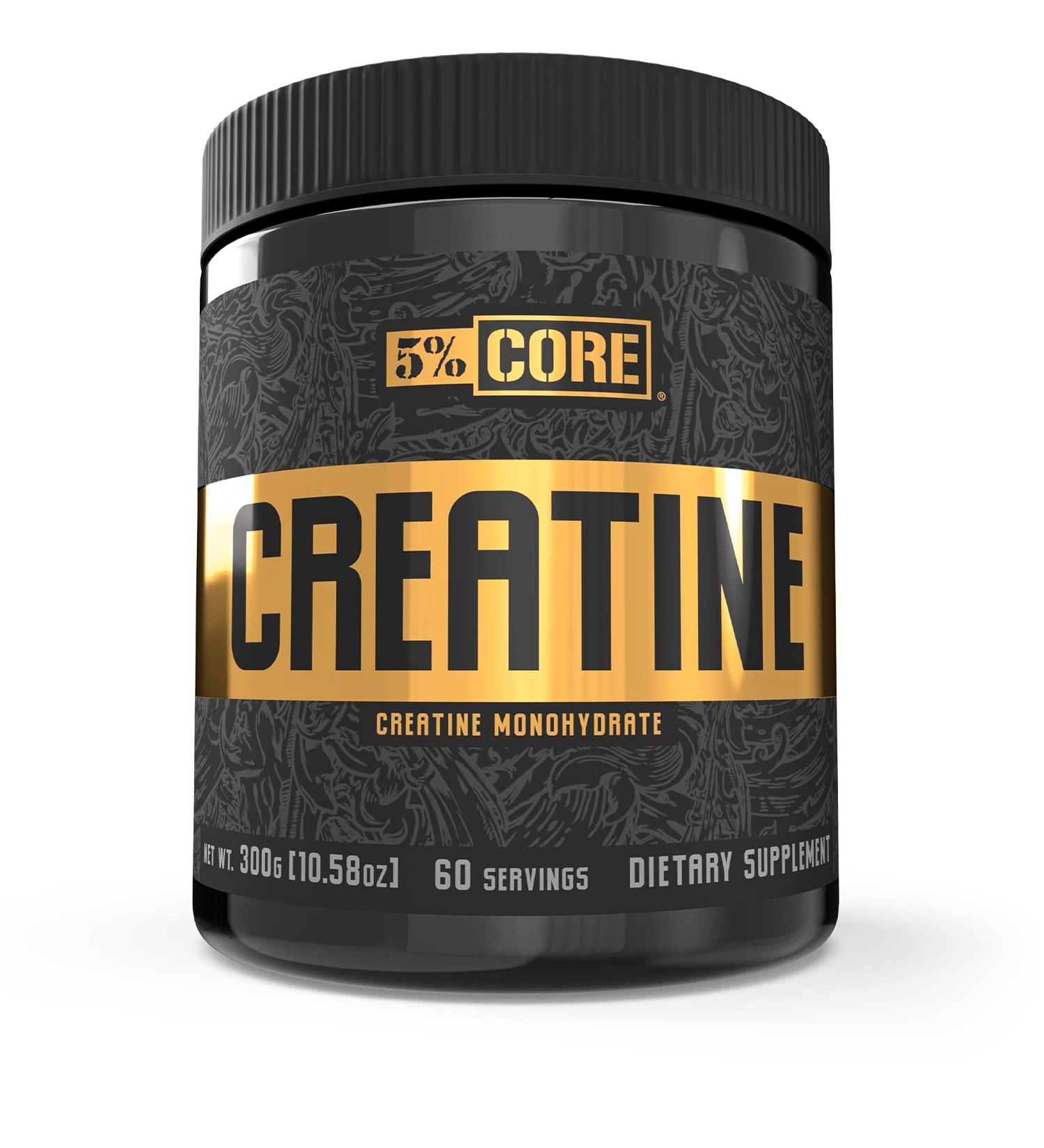 5% Nutrition Core Creatine - Micronized Creatine Monohydrate Powder 5G 5000mg 60 Servings (Unflavored) - Enhance Performance & Recovery - Buy Online on GoSupps.com