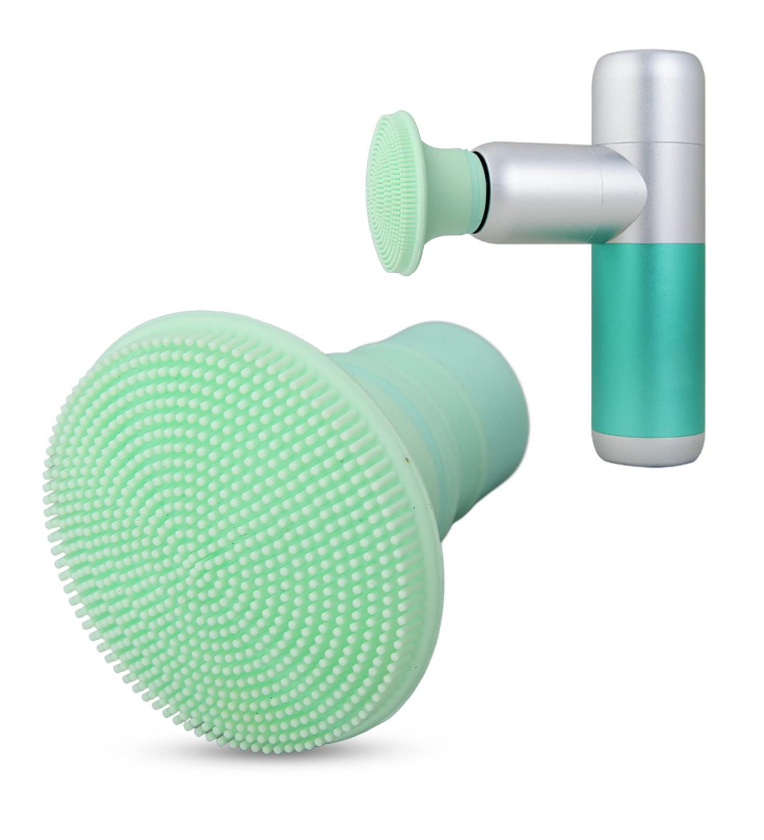 Premium Silicone Massage Pistol Heads - Replacement Muscle Massager for Pain Relief (18-19 mm) - Light Green - Buy Online on GoSupps.com