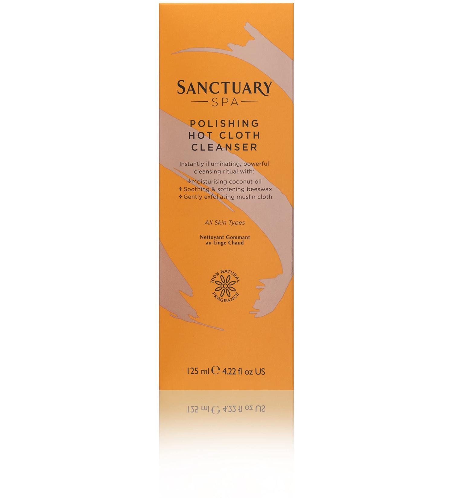 Sanctuary Spa Hot Cloth Cleanser 125ml with Muslin Cloth - Double Cleanse Face Wash - Buy Online on GoSupps.com