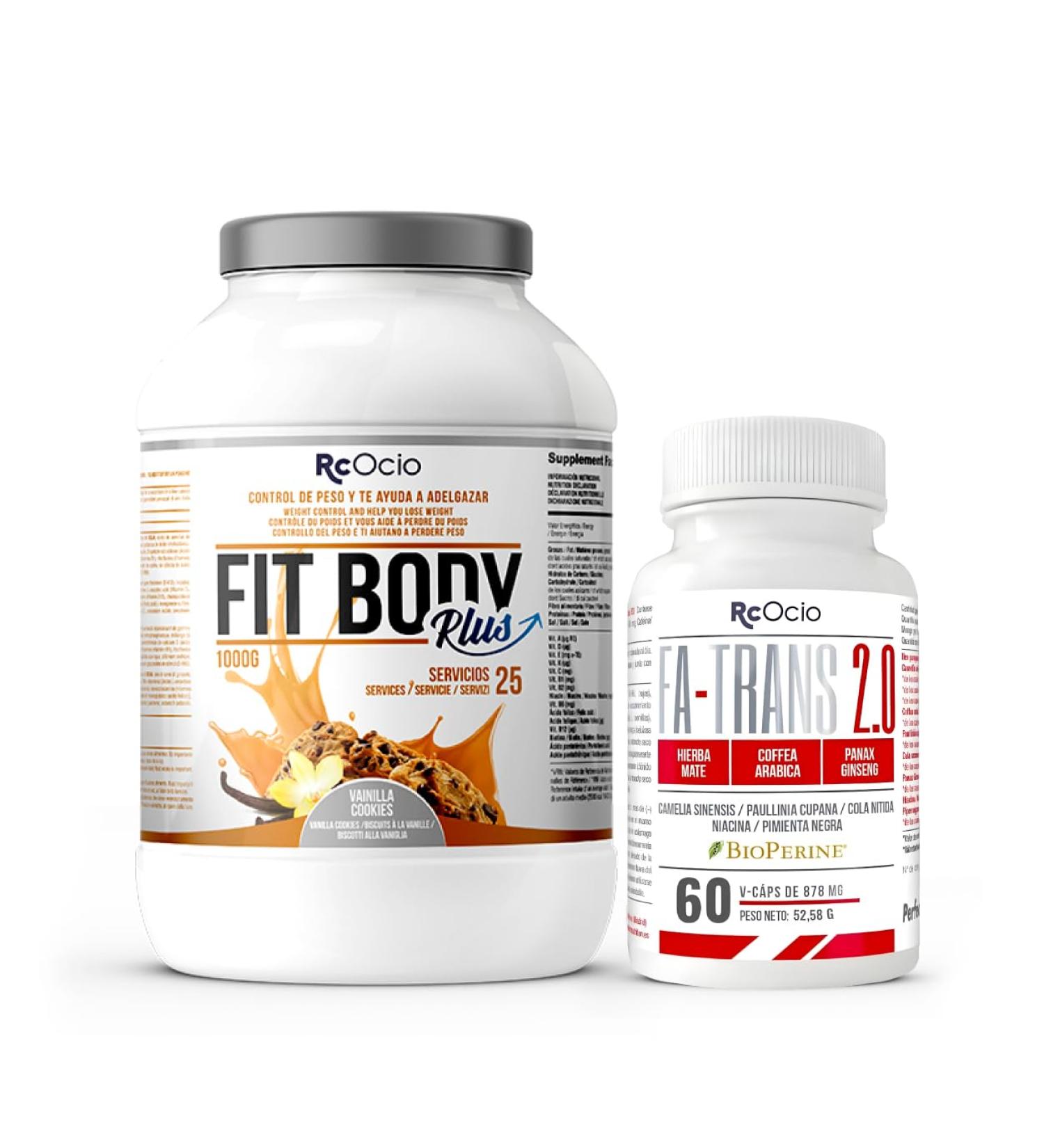 Rc Ocio Slimming package Meal replacement shake + thermogenic fat burning diet shake for men and women strawberry 1Kg Chocolate 480GR Vanilla 1 Kg - Buy Online on GoSupps.com