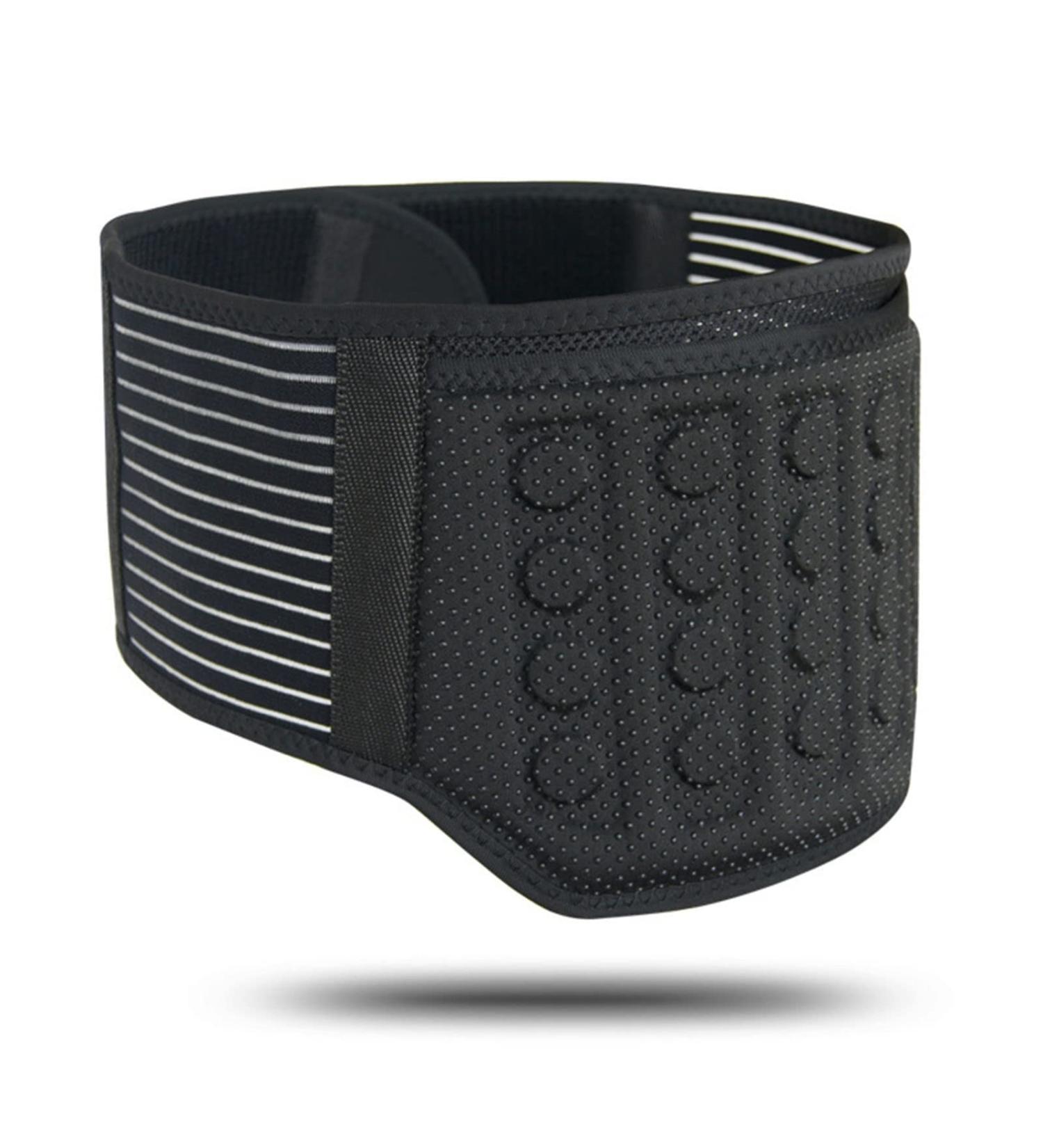 Self-Heating Lumbar Brace with 21 Magnets - Magnetic Therapy Back Support Belt for Men & Women - Heat Relief for Lower Back Pain - Black Size Large - Buy Online on GoSupps.com