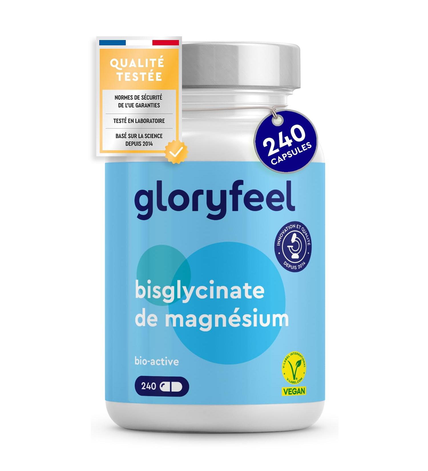 Magnesium Bisglycinate 240 Capsules High Content 300 mg/d Fights Fatigue and Stress Supports Muscles High Absorption and Bioactive 100% Vegan and No Additives - Buy Online on GoSupps.com