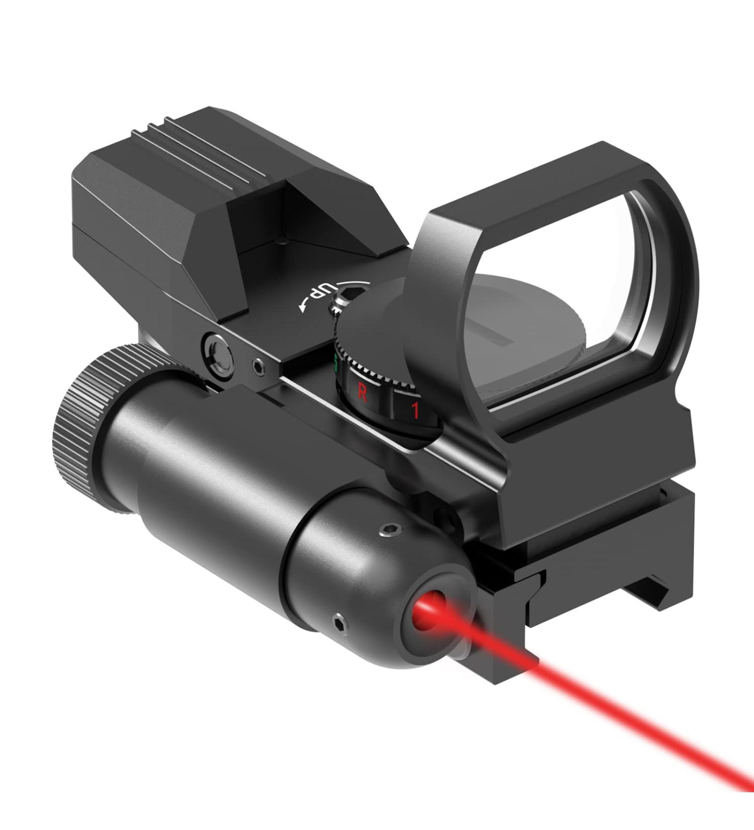 Feyachi RSL-18 Reflex Sight - Red & Green Dot Optics with Integrated Red Laser | Less Than 5mW Output - Buy Online on GoSupps.com