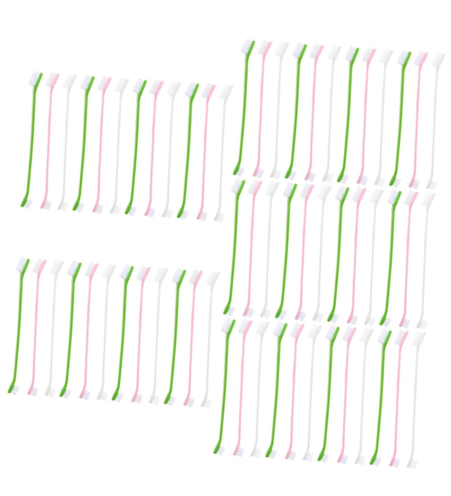 Yardwe 60 Pcs Double Head Dog Toothbrush Dog Teeth Cleaning Toothbrushes Cat Toothbrush and Toothpaste Pp - Buy Online on GoSupps.com