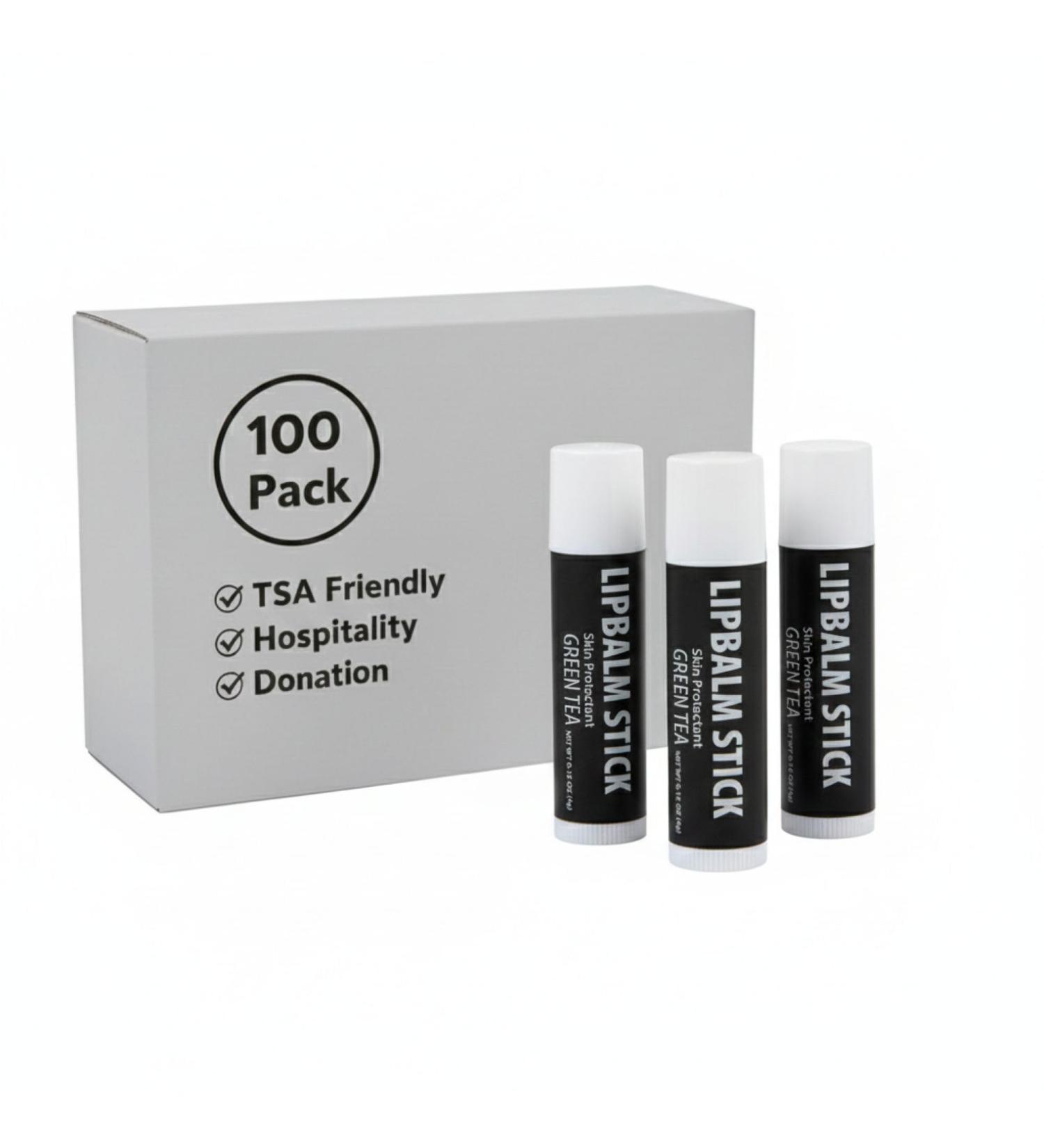 100 Pack Lip Balm Moisturizing Skin Protectant Sticks (.15 Oz Each) in Green Tea Scent for Men Women Cold Winter Weather Green Tea 0.15 Ounce (100 Pack) - Buy Online on GoSupps.com