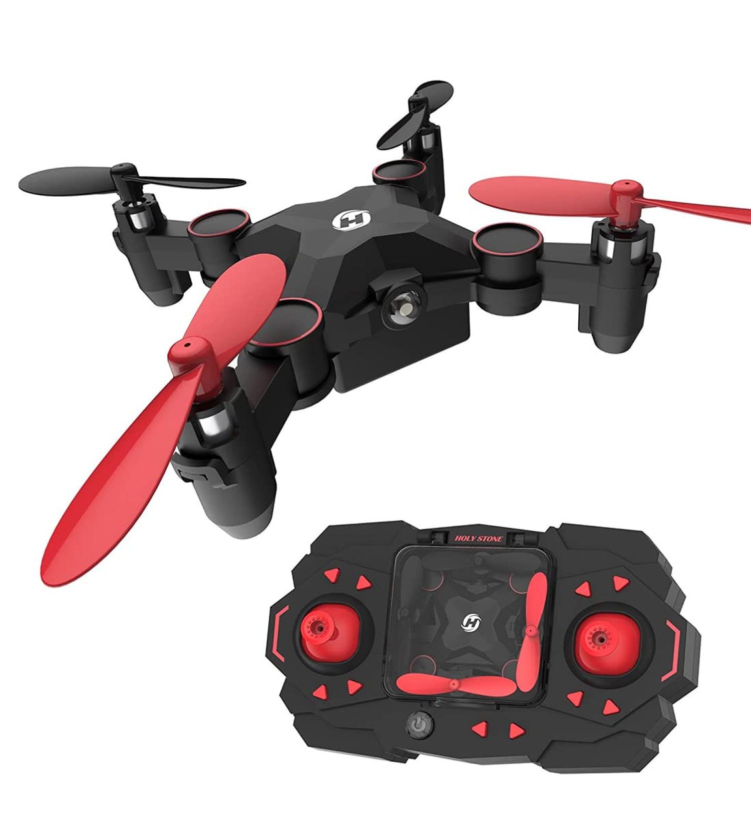 Holy Stone HS190 Foldable Mini Nano RC Drone for Kids - Portable Pocket Quadcopter with Altitude Hold, 3D Flips, Headless Mode - Easy to Fly for Beginners - Black - Buy Online on GoSupps.com