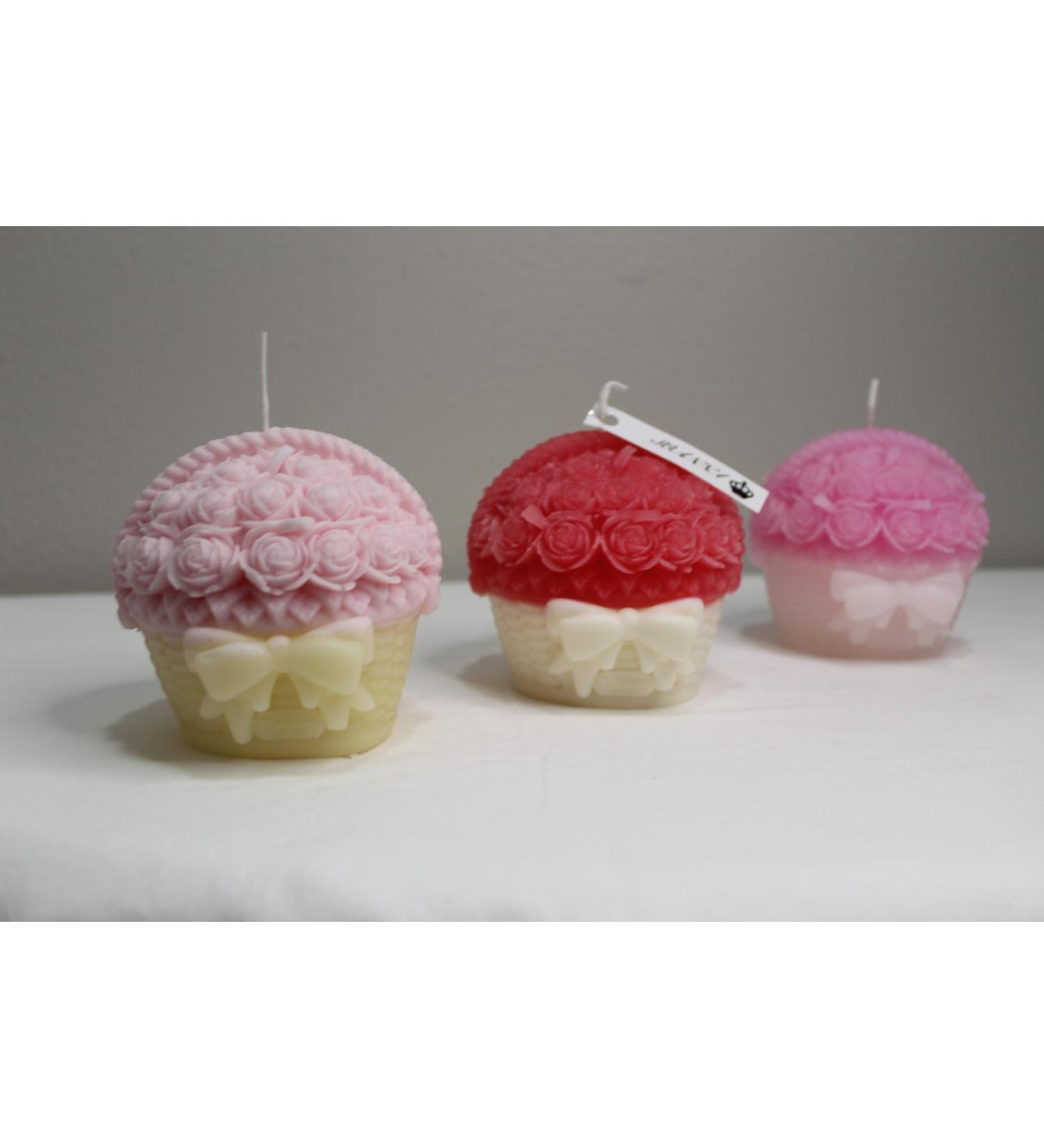 Luxury Big Rose Bouquet 100% Natural Soy Wax Coconut Soy Wax Gender Reveal Birthday Wedding.(Pink) (Unscented)