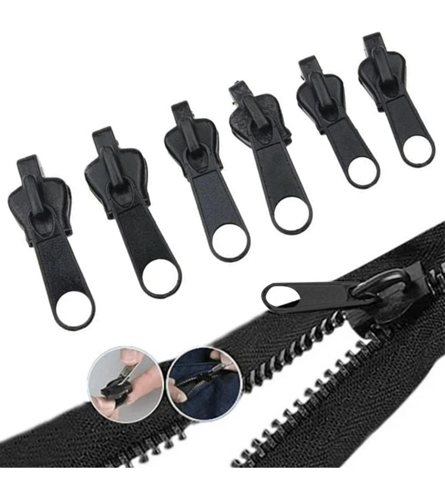 Pomrone 6-Piece Universal Zipper Repair Kit - Instant Fix for Zipper Sliders Teeth & Locks - Ideal for Jackets Bags Tents Luggage & Sleeping Bags - Buy Online on GoSupps.com