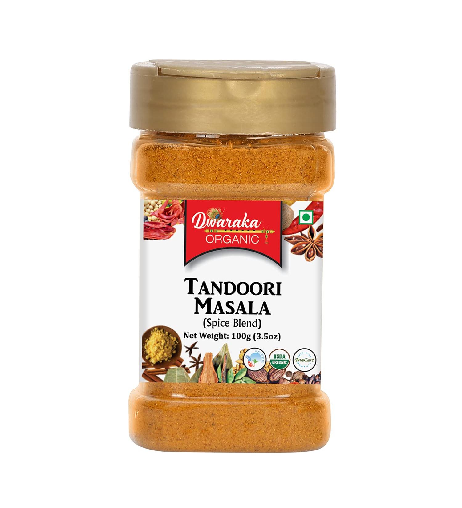 Dwaraka Organic Tandoori Masala 3.5oz - Healthy, Organic, Non GMO, All Natural - Buy Online on GoSupps.com