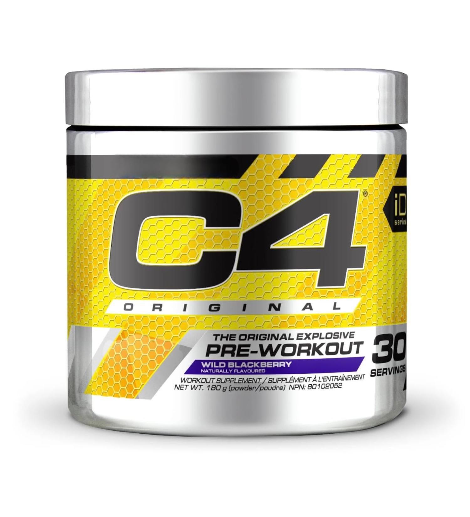 C(4) Original Pre Workout Powder | Increased Energy Focus Nitric Oxide Pre Workout | Energy Support with Caffeine Beta Alanine Creatine Nitrate | 30 Servings (Wild Blackberry) Wild Blackberry 30 Servings - Buy Online on GoSupps.com