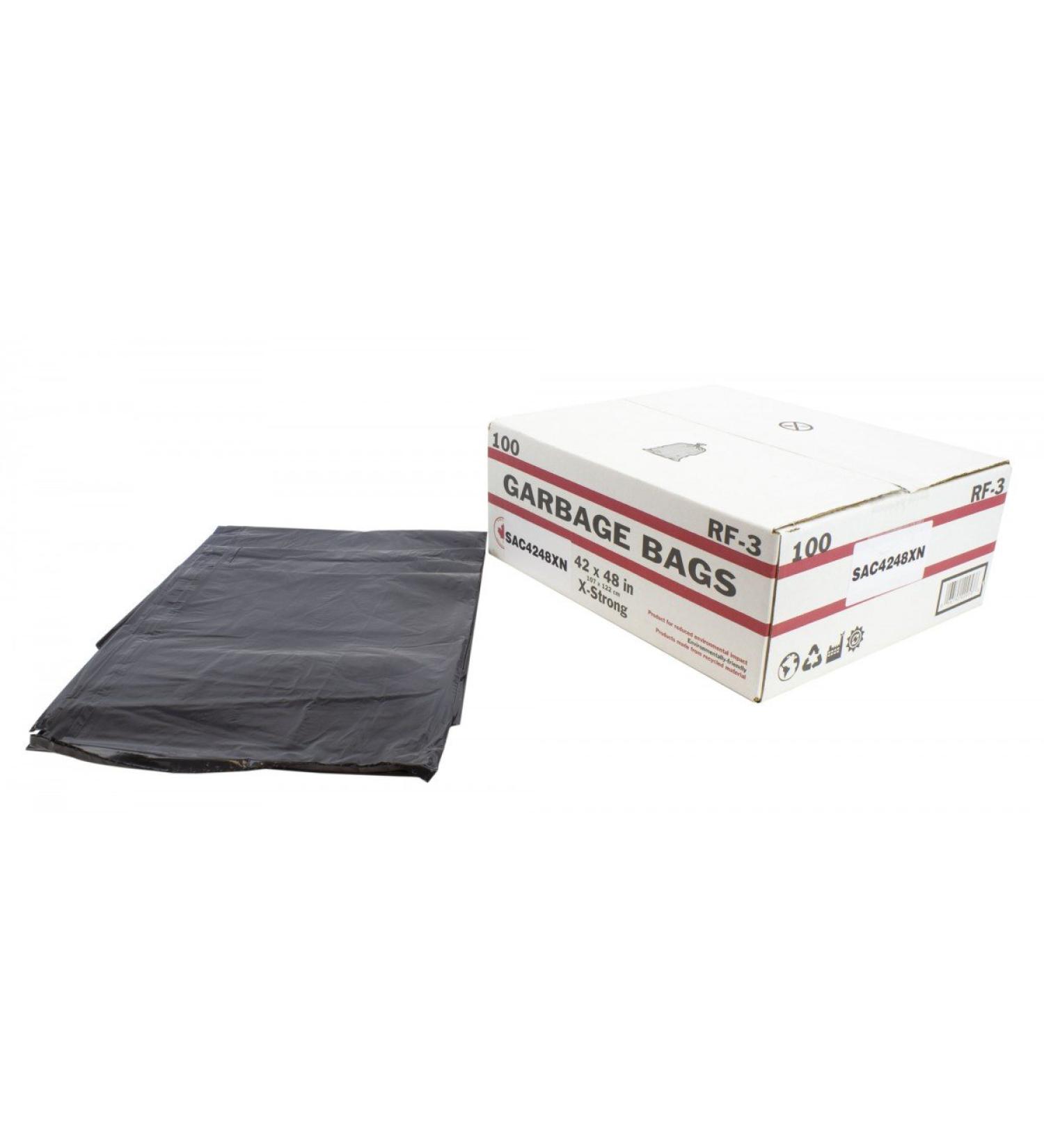 Garbage Bag - Extra Strong - 42'' X 48'' - Black - BOX/100 Original UPC Code : 066192200536