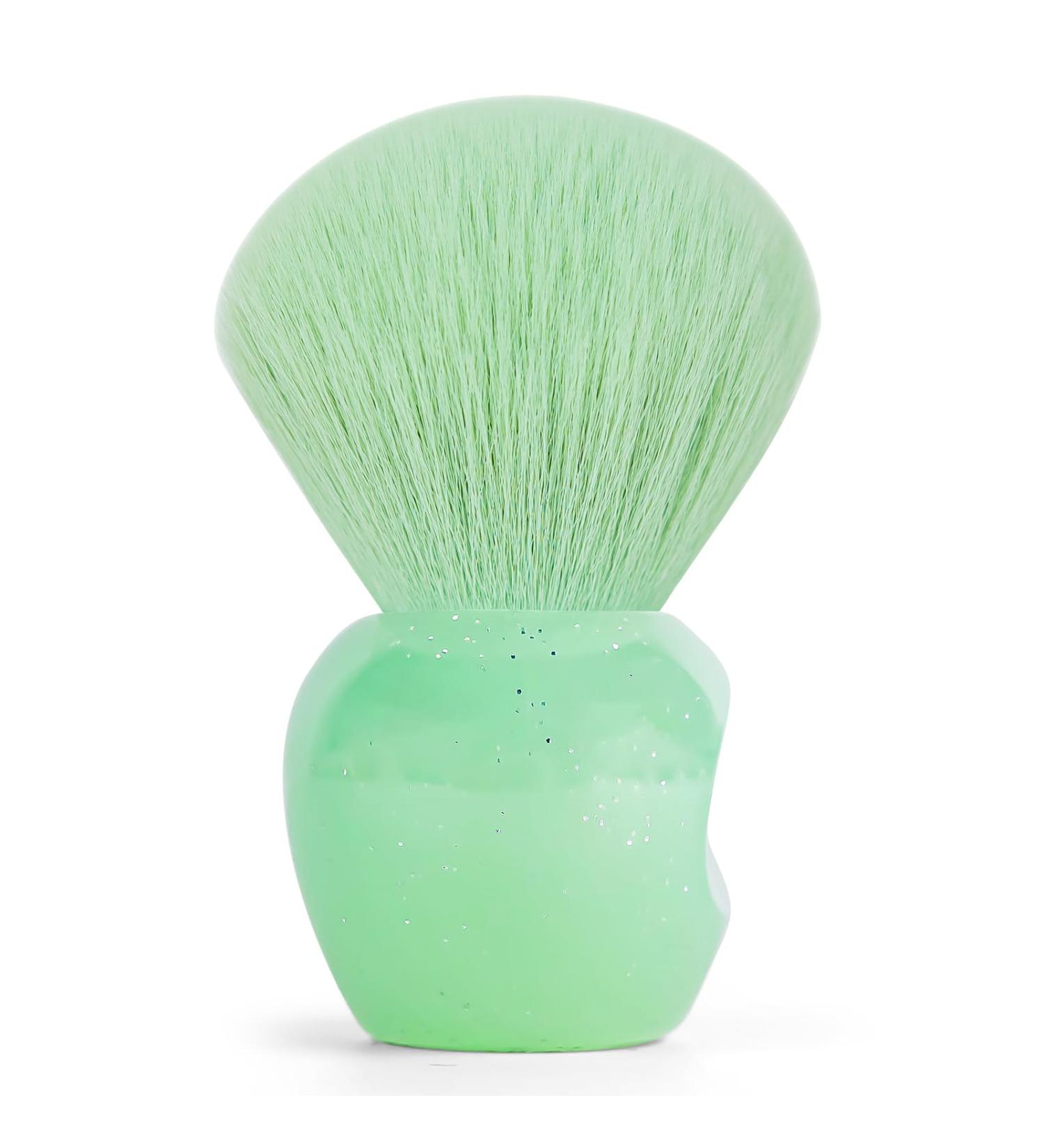 Buy Premium Synthetic Mini Apple Shape Makeup Brushes - Kabuki Blush Foundation & Nail Powder Brush in Fruit Green - Buy Online on GoSupps.com