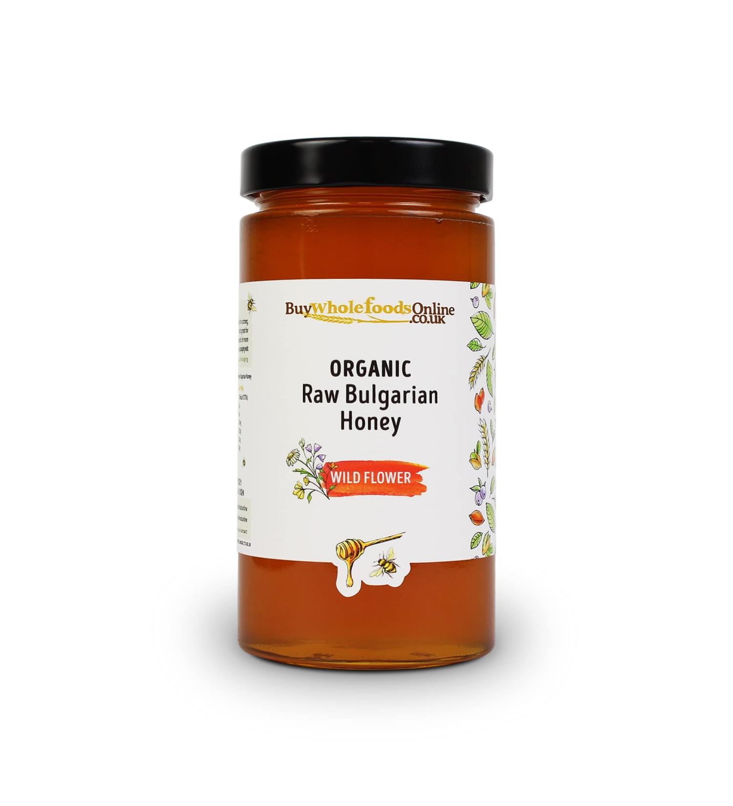 Organic Raw Wild Flower Bulgarian Honey 700g (BWFO)
