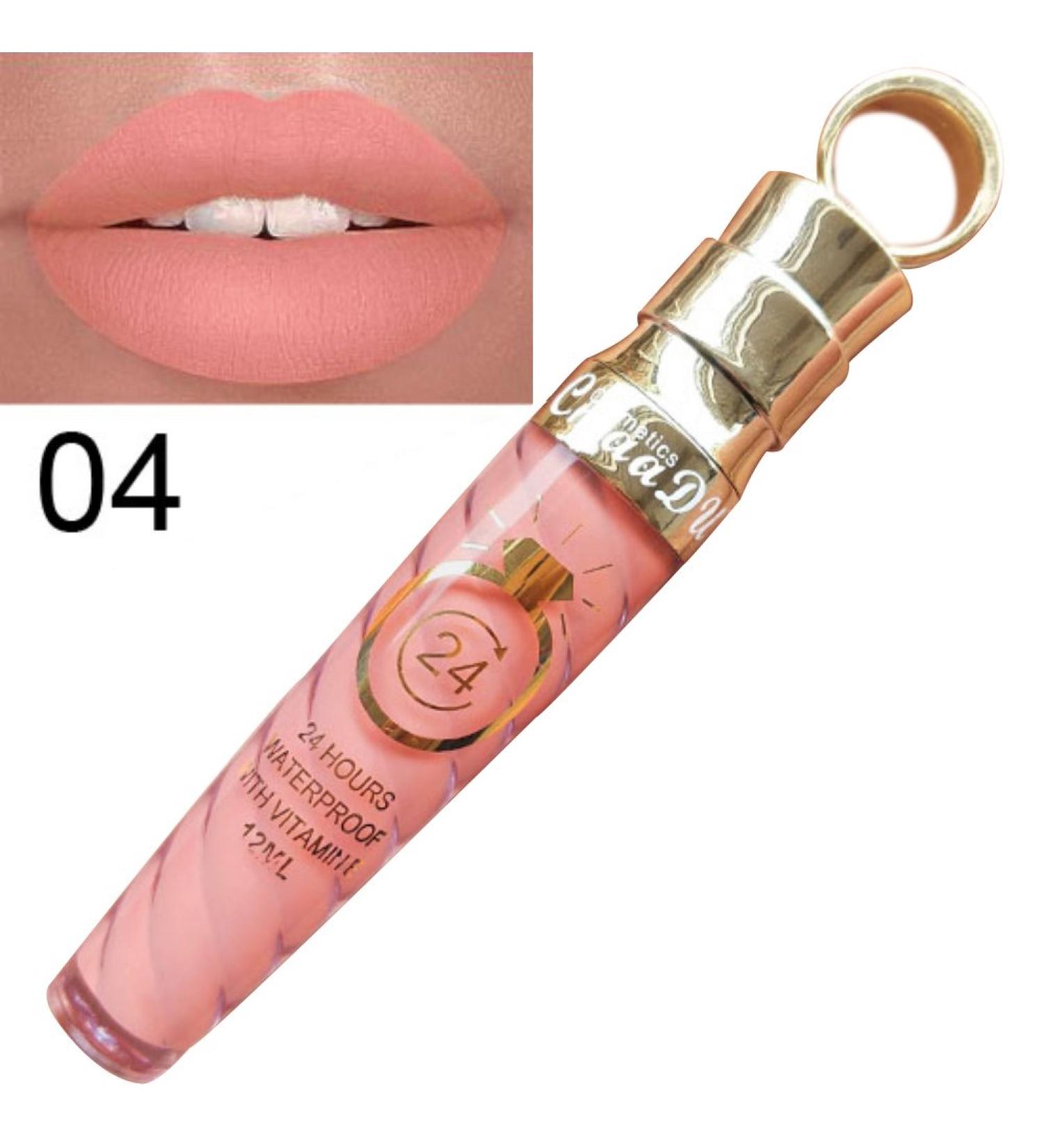 Allbesta Matte Liquid Lipstick | Waterproof Long-lasting Lipgloss - International Shipping Available (12 ml Shade 4) - Buy Online on GoSupps.com