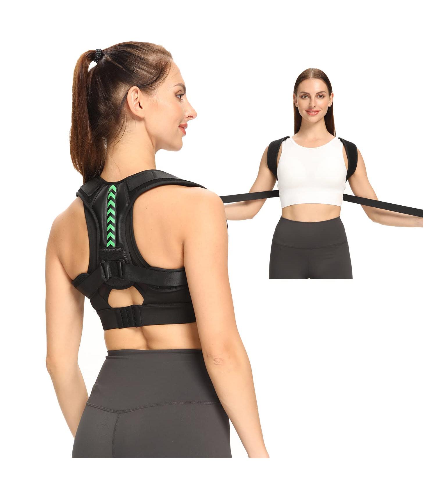 Back Brace Pro - Adjustable Posture Corrector & Neck Pain Relief for Men & Women | Holo&lo PC02 | Breathable Support Belt (Medium 27-36) - Improve Your Posture - Buy Online on GoSupps.com