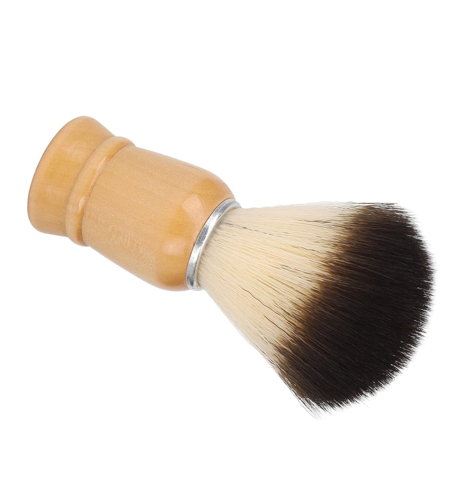 Premium Razor Brush with Soft Hair & Wooden Handle | Professional Shaving Tool for Men & Women | Rich Foam & Bare Cleaning Bursts - Buy Online on GoSupps.com