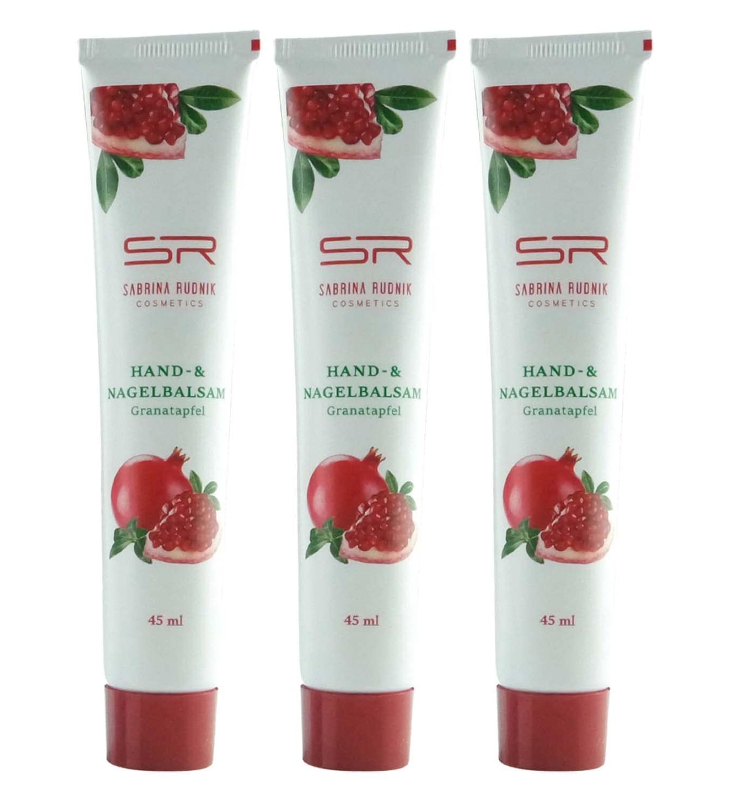 Sabrina Rudnik Pomegranate Hand and Nail Balm 45 ml Pack of 3 + Notepad varivendo - Buy Online on GoSupps.com