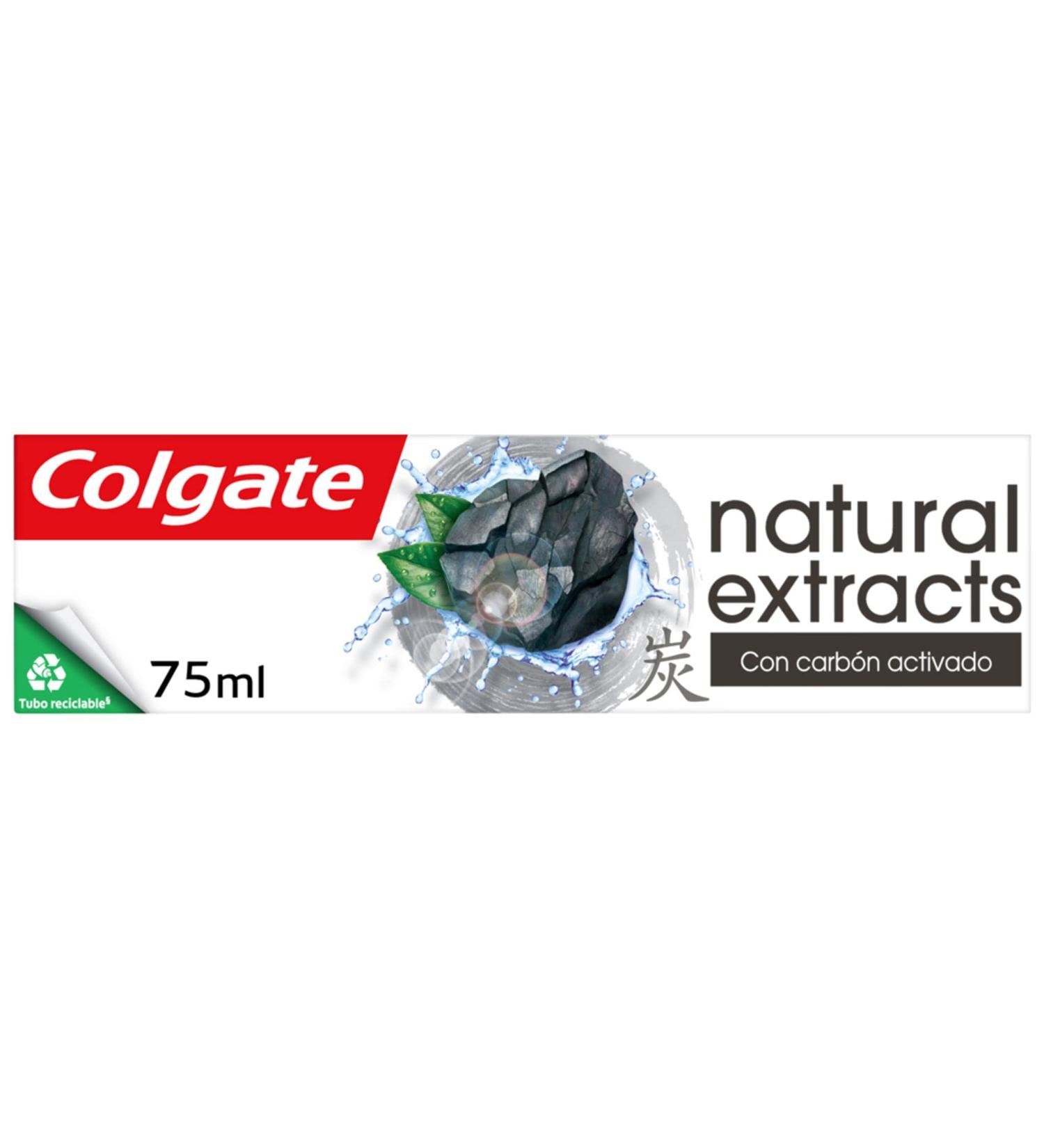 COLGATE - Natural Extracts Toothpaste - With natural extracts of Vegetable Charcoal - Intense Shine - 75 ml tube - Buy Online on GoSupps.com