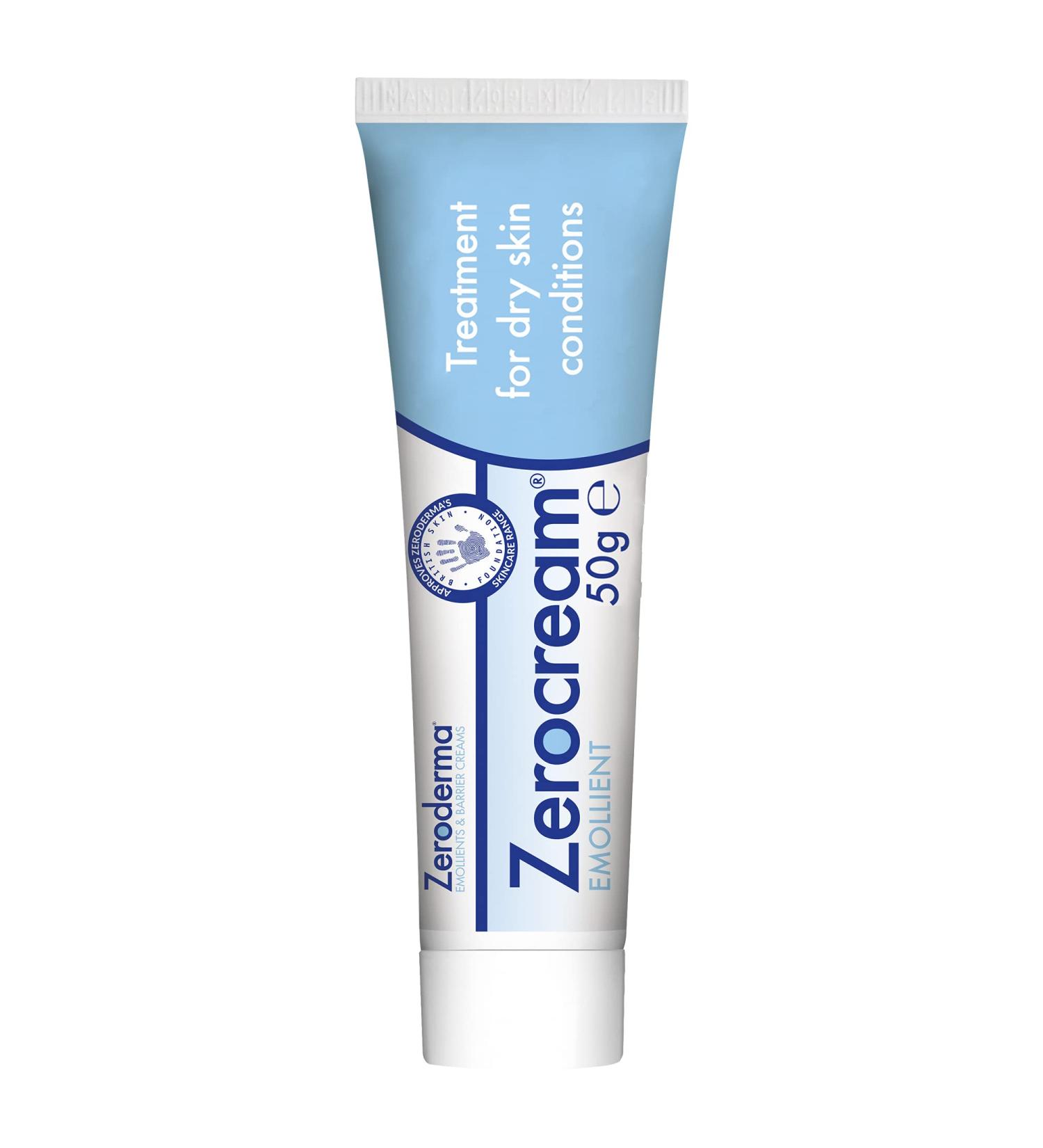 Zerobase Zeroderma Zerocream Emollient 50g For Dry Skin Eczema and Dermatitis Dry Skin Moisturiser Helps Restore The Skin Barrier - Buy Online on GoSupps.com