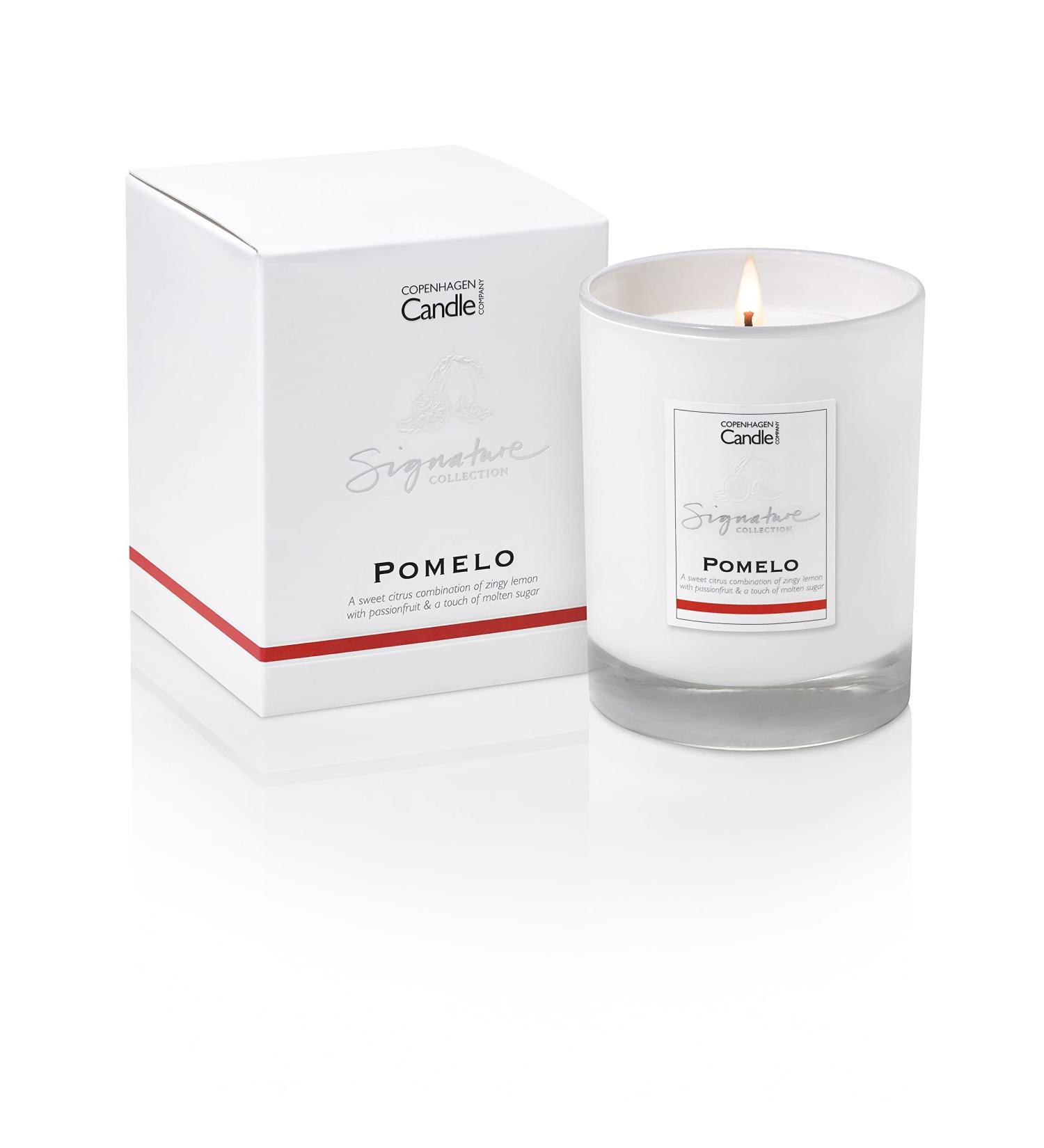 Luxury Scented Candle Gift for Women | Natural Wax Blend | 45 Hours Burn Time | Hotel Collection - Pomelo (7oz) by The Copenhagen Company - Buy Online on GoSupps.com
