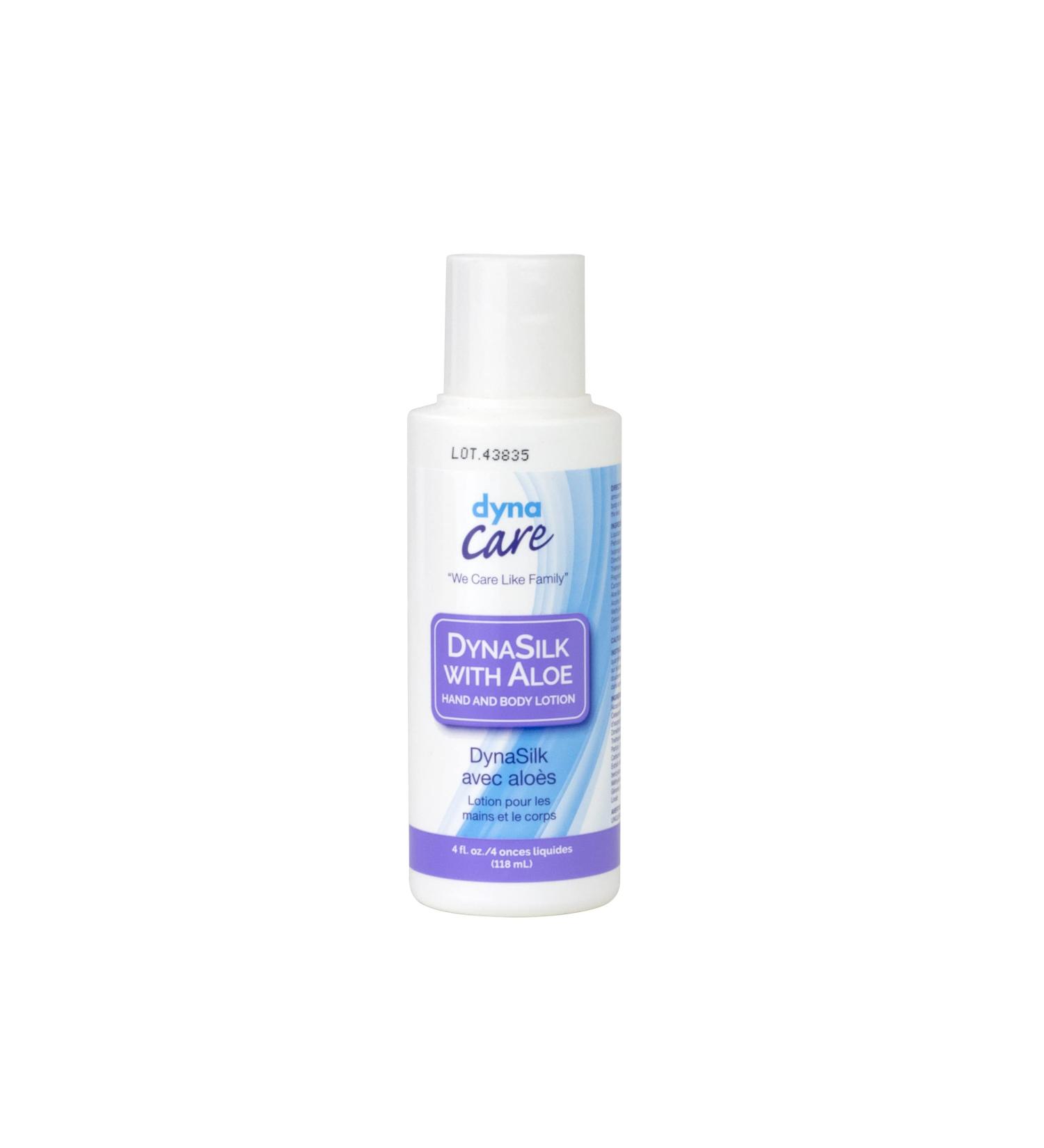 Buy Dynarex Dynasilk Hand and Body Lotion with Aloe - 4 oz | Moisturizing & Soothing Skincare | International Shipping Available - Buy Online on GoSupps.com
