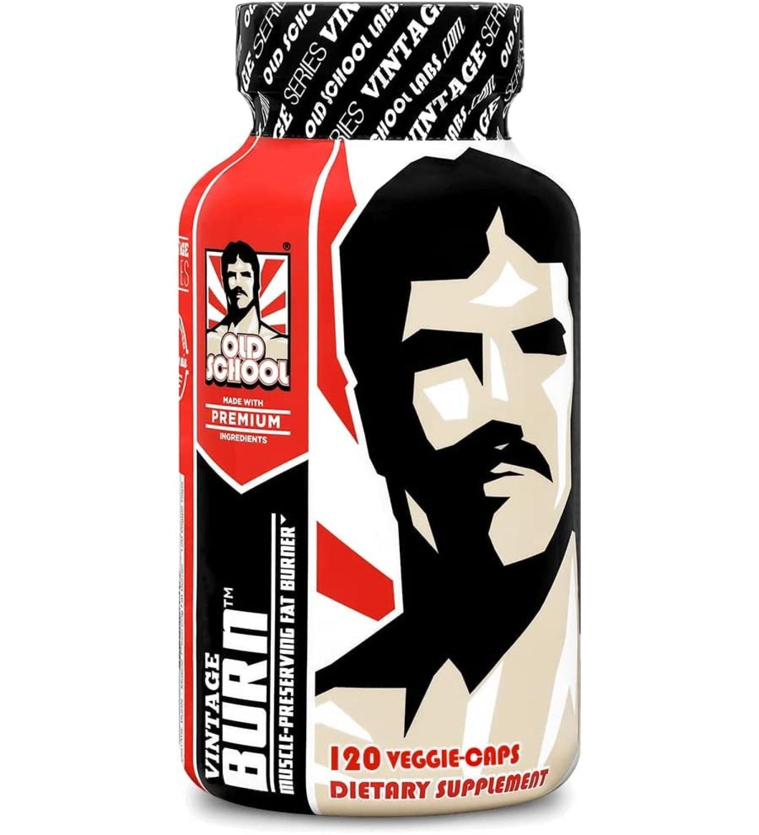 Vintage Burn - Fast-Acting Fat Burner & Appetite Suppressant for Women & Men - 120 Capsules - Buy Online on GoSupps.com