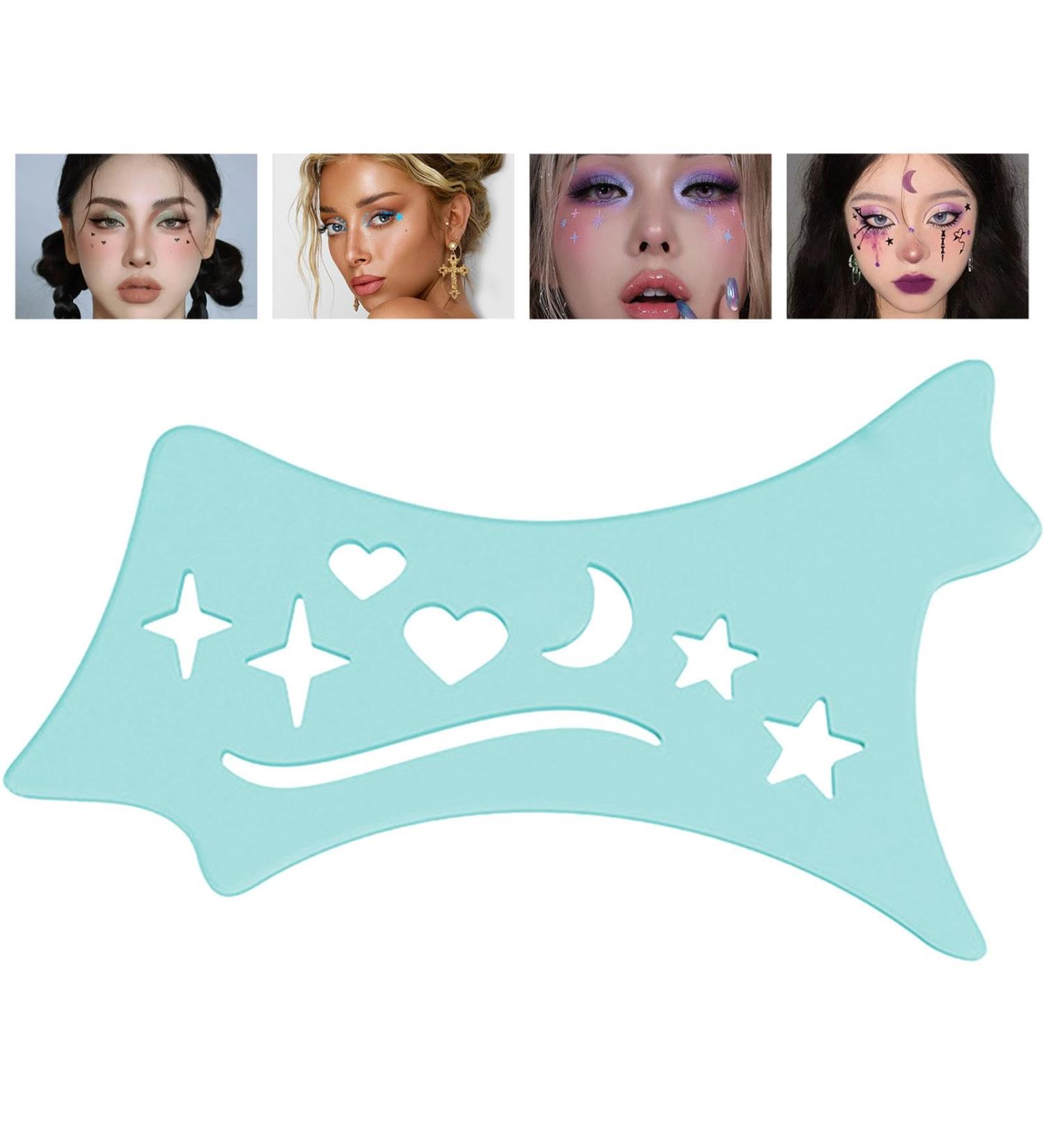 Eyeshadow and Eyeliners Stencils Pad - Soft Precision Eyeliners Tool - Reusable Cleaning Cloths Eye Liners Contour for Makeup Beginners & Beauty Lovers Blue - Buy Online on GoSupps.com