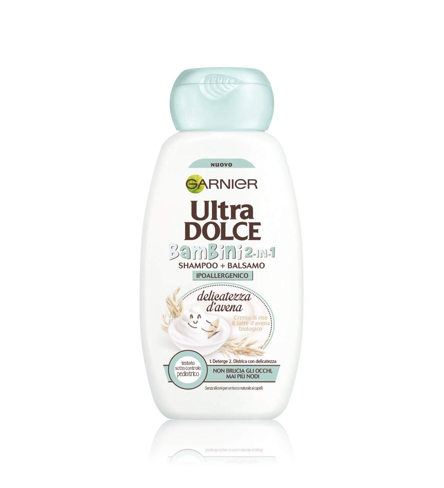 Garnier Garnier 2in1 Ultra Dolce Delicacy Oat Shampoo 2in1 Kids for Children's Sensitive Hair and Scalp 300 ml