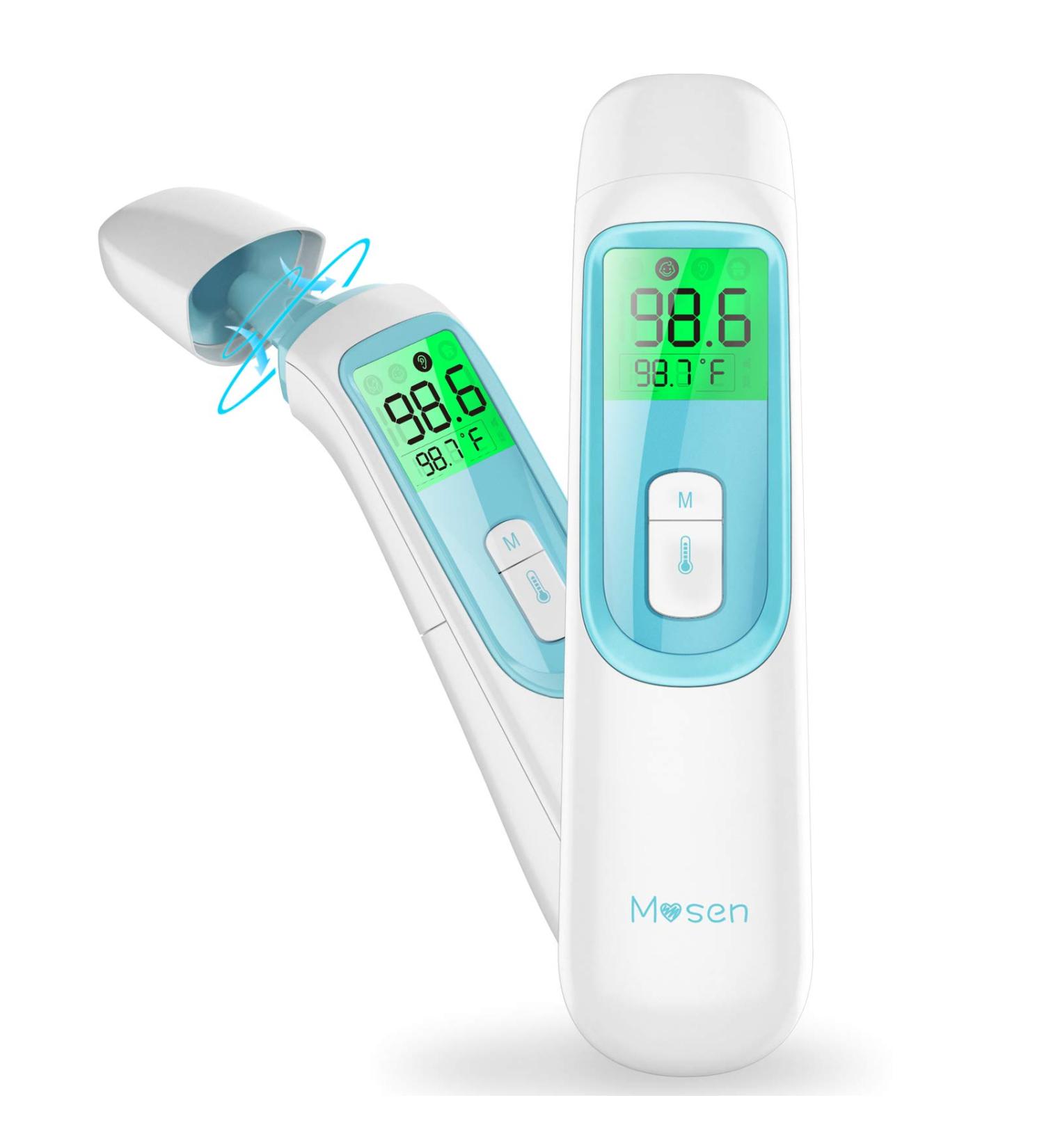 Mosen Digital Infrared Thermometer for Fever - Baby, Adult, Ear & Forehead - 2020 New Version - Buy Online on GoSupps.com