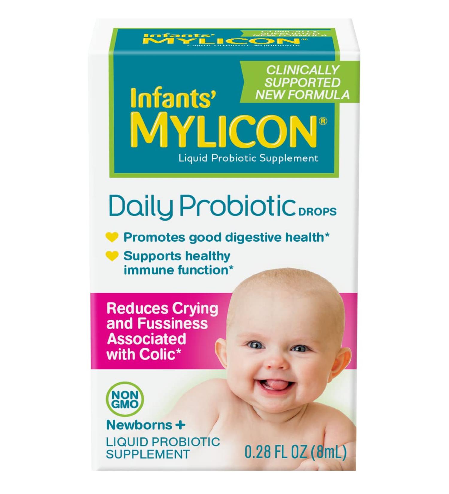 Infants Mylicon Probiotic Drops for Colic & Fussiness - 8mL (21 Doses) - Buy Online on GoSupps.com