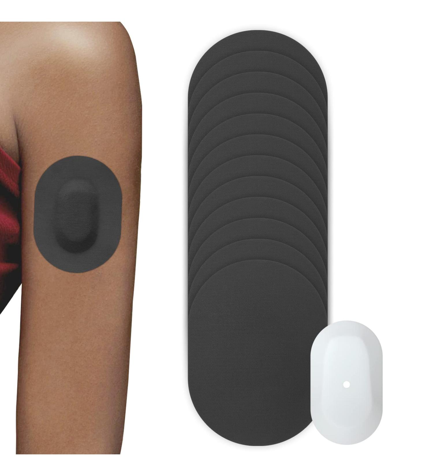 Amolyfe Dexcom G6 Adhesive Patches - Waterproof 20pcs Overlay Patches + Reusable Cap - Latex-Free & Hypoallergenic (BLK) - Buy Online on GoSupps.com