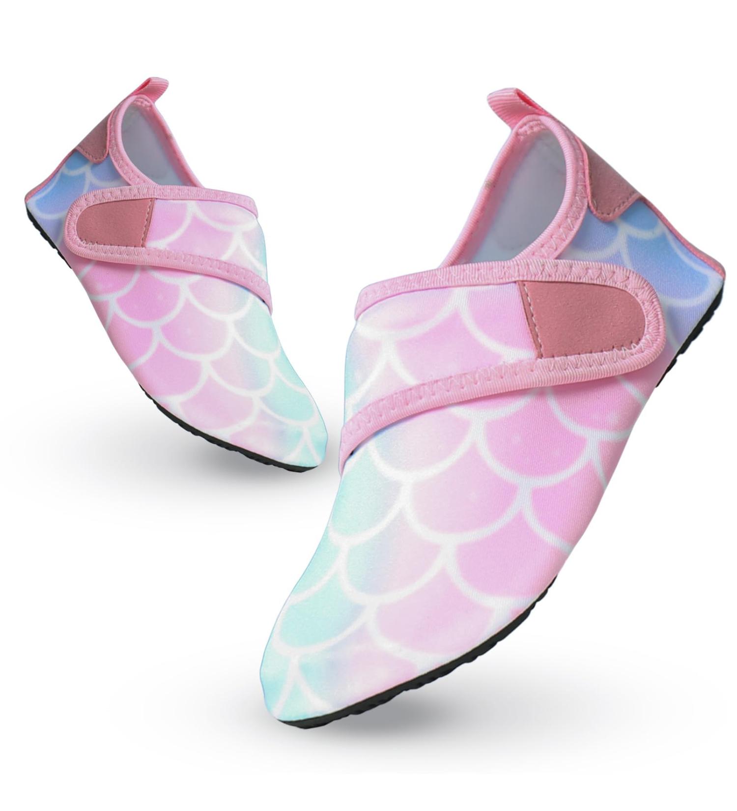 Kids' Water Shoes | Slipproof Bathing Shoes for Boys & Girls | Summer Aqua Surfing & Pool Footwear - Pink 28/29 EU - Buy Online on GoSupps.com