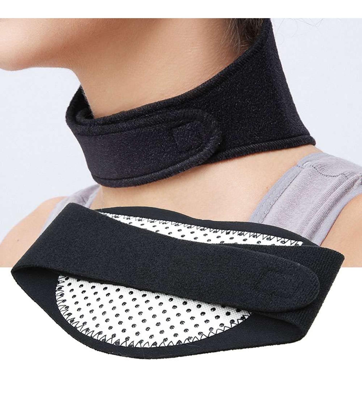 Propedics Self-Heating Neck Brace with Magnetic Therapy for Neck Pain Relief - Adjustable, Soft Collar for Stiff Neck - Tourmaline Cervical Wrap - Buy Online on GoSupps.com