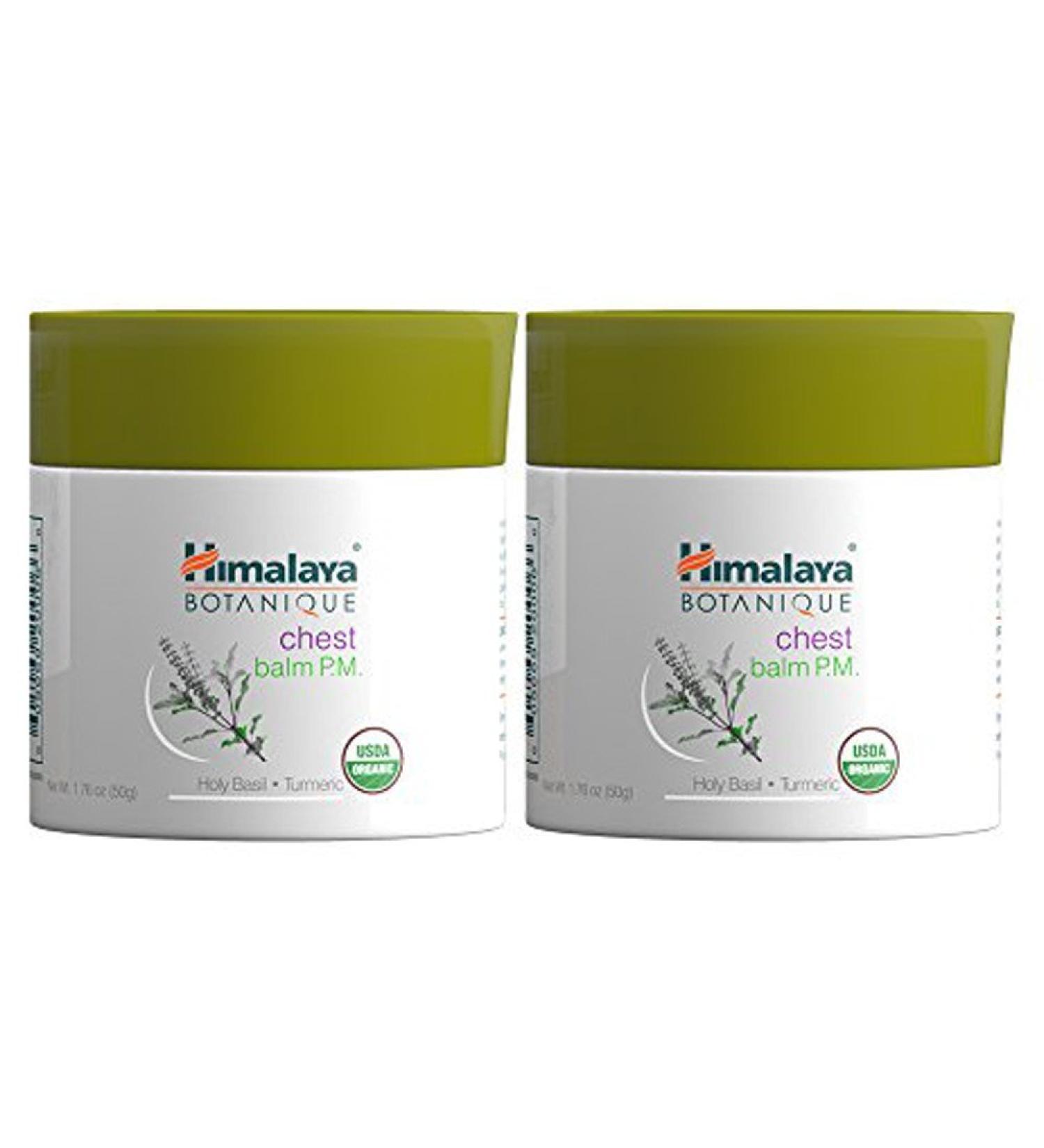 Himalaya Botanique Chest Balm P.M. - 1.76 oz (50 g) | Natural Relief for Chest Congestion - Buy Online on GoSupps.com