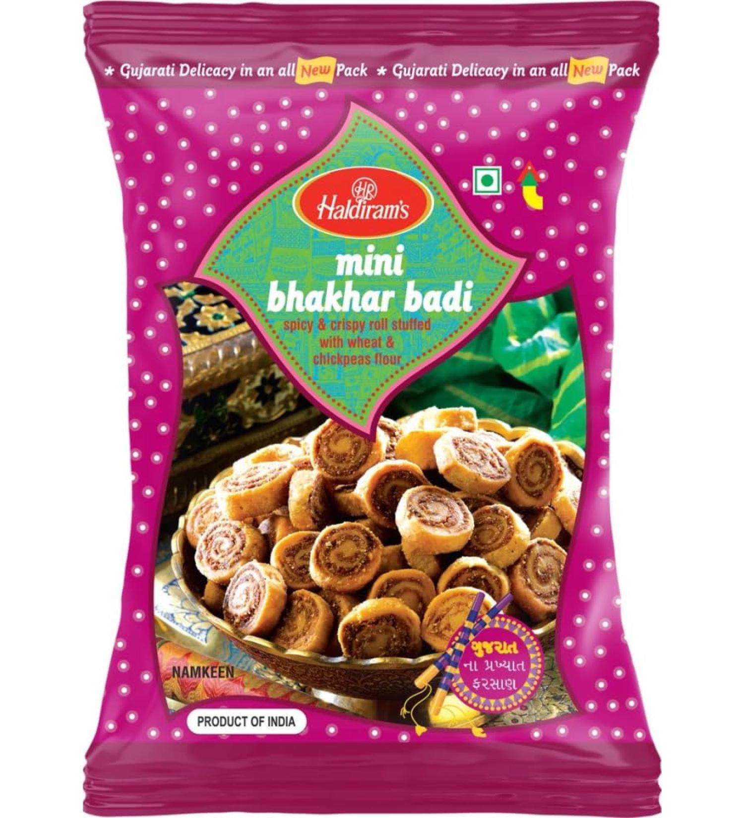 Haldiram's Mini Bhakharwadi | 200g (Pack of 2) | Popular Indian Savouries | Treat for Every Occasions | Bite Sized Snack - Buy Online on GoSupps.com