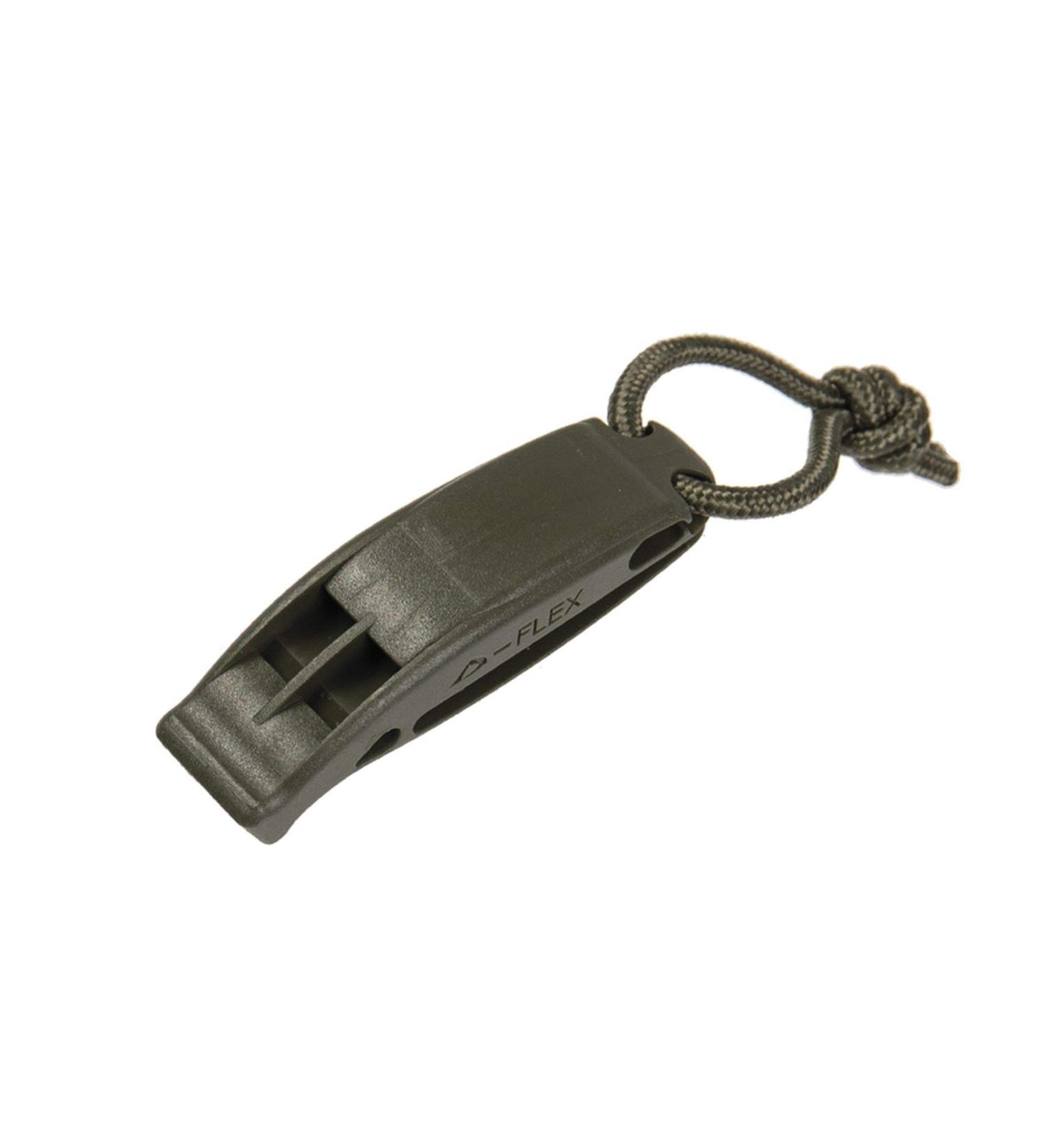 Mil-Tec Pack of 2 Signal Whistles Tactical Molle Olive One Size