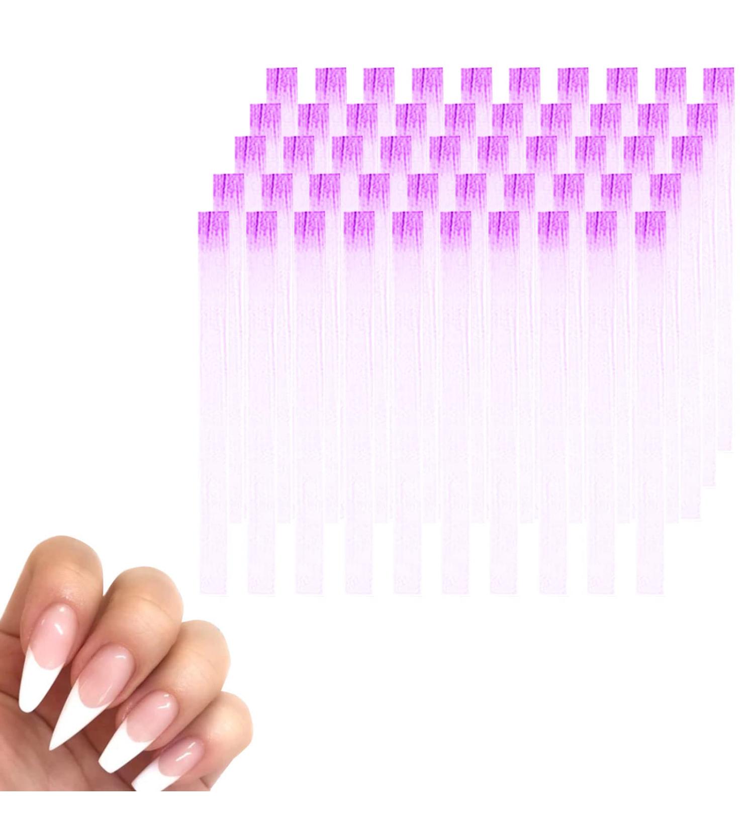 100pcs Purple Nail Extension Glass Fiber - DIY Manicure Accessories for Salon & Home Use - Buy Online on GoSupps.com