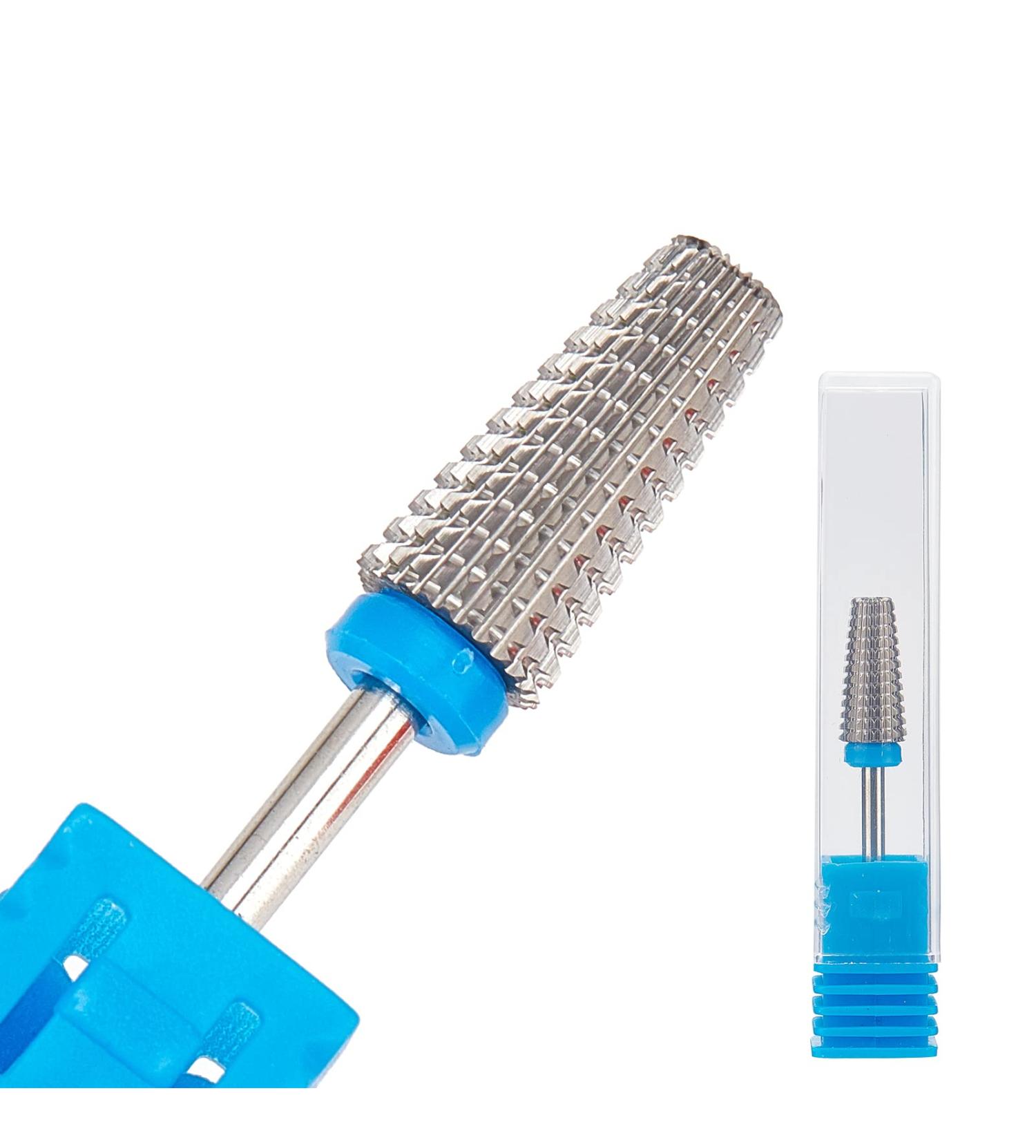NICENEEDED Tungsten Nail Carbide 5 in 1 Bit Two Way Rotate use for Both Left and Right Handed 3/32 Inch Professional Nail Drill Bits for Fast Remove Acrylic or Hard Gel(Silver Medium) Style 2 - Buy Online on GoSupps.com