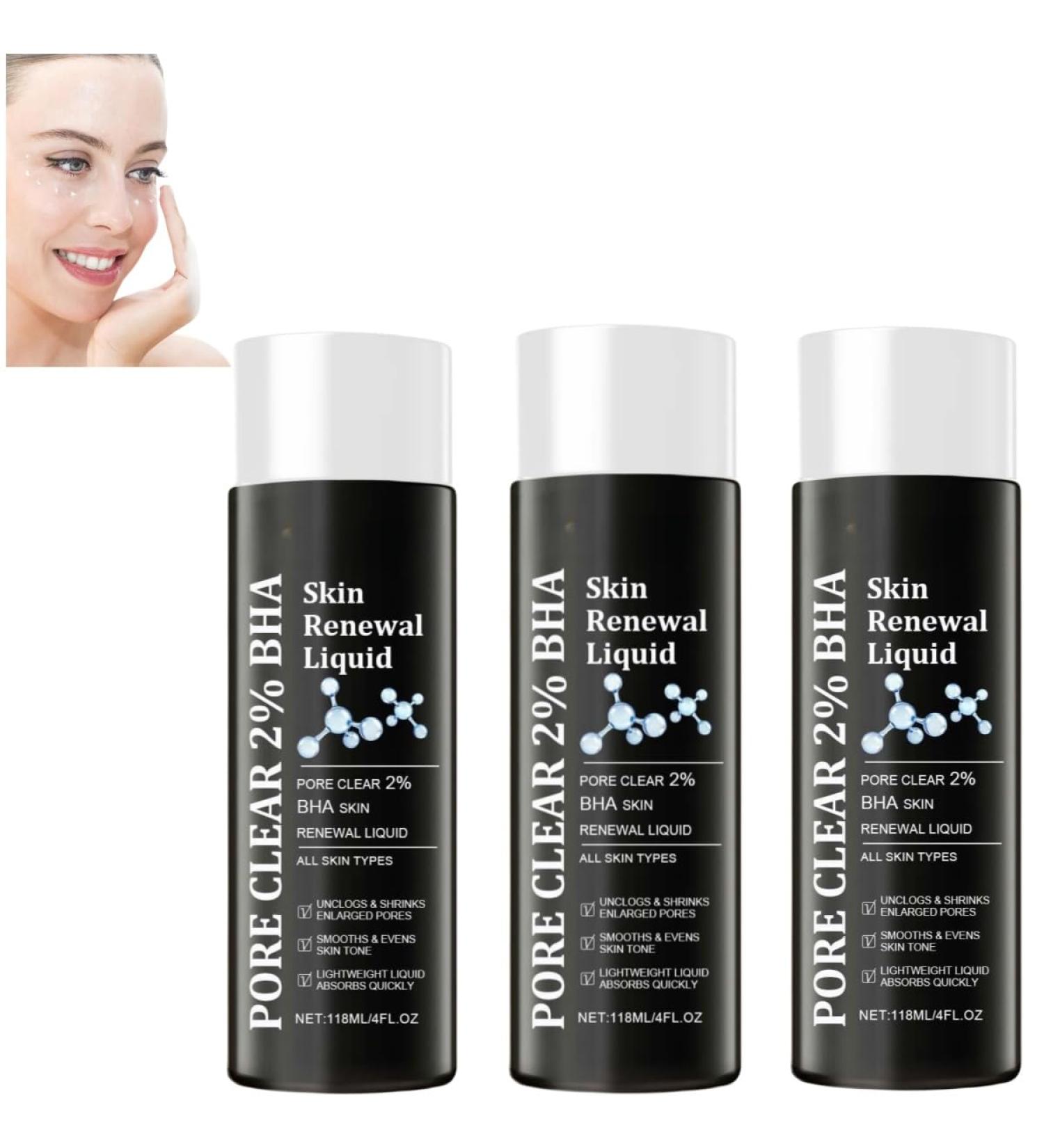 Poreclear 2% BHA Skin Fluid Facial Skin Refining Serum Skin Liquid Facial Exfoliator Facial Exfoliating Serum 3pcs - Buy Online on GoSupps.com