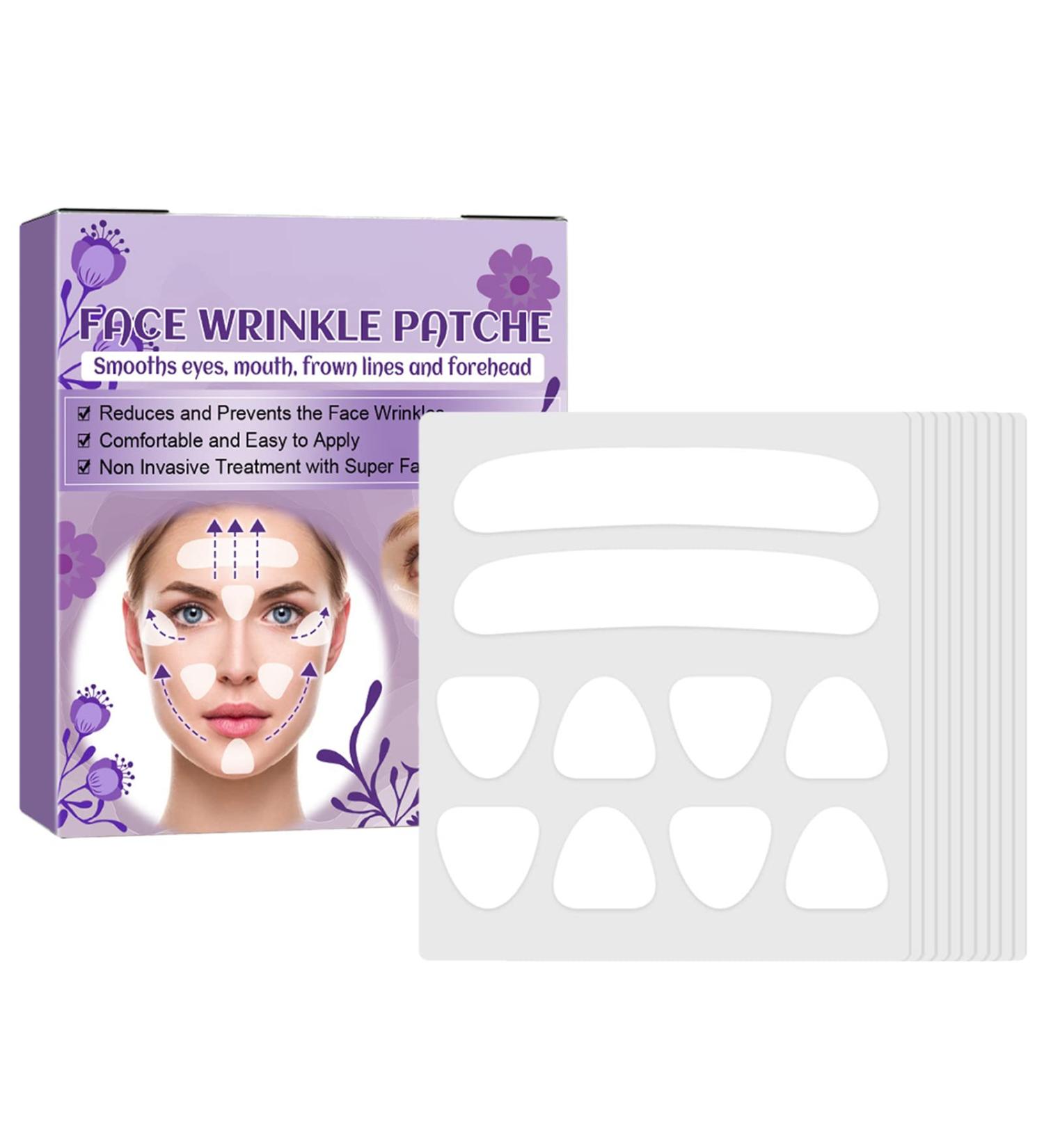 2 Facial Patches for Wrinkles 100 Facial Wrinkles Remover Strips Forehead Wrinkles Patches - Reusable Face Tape Smoothing Wrinkles Patches for Reducing Forehead Eye and Around Mouth Aezon 2 Pcs 100pcs - Buy Online on GoSupps.com
