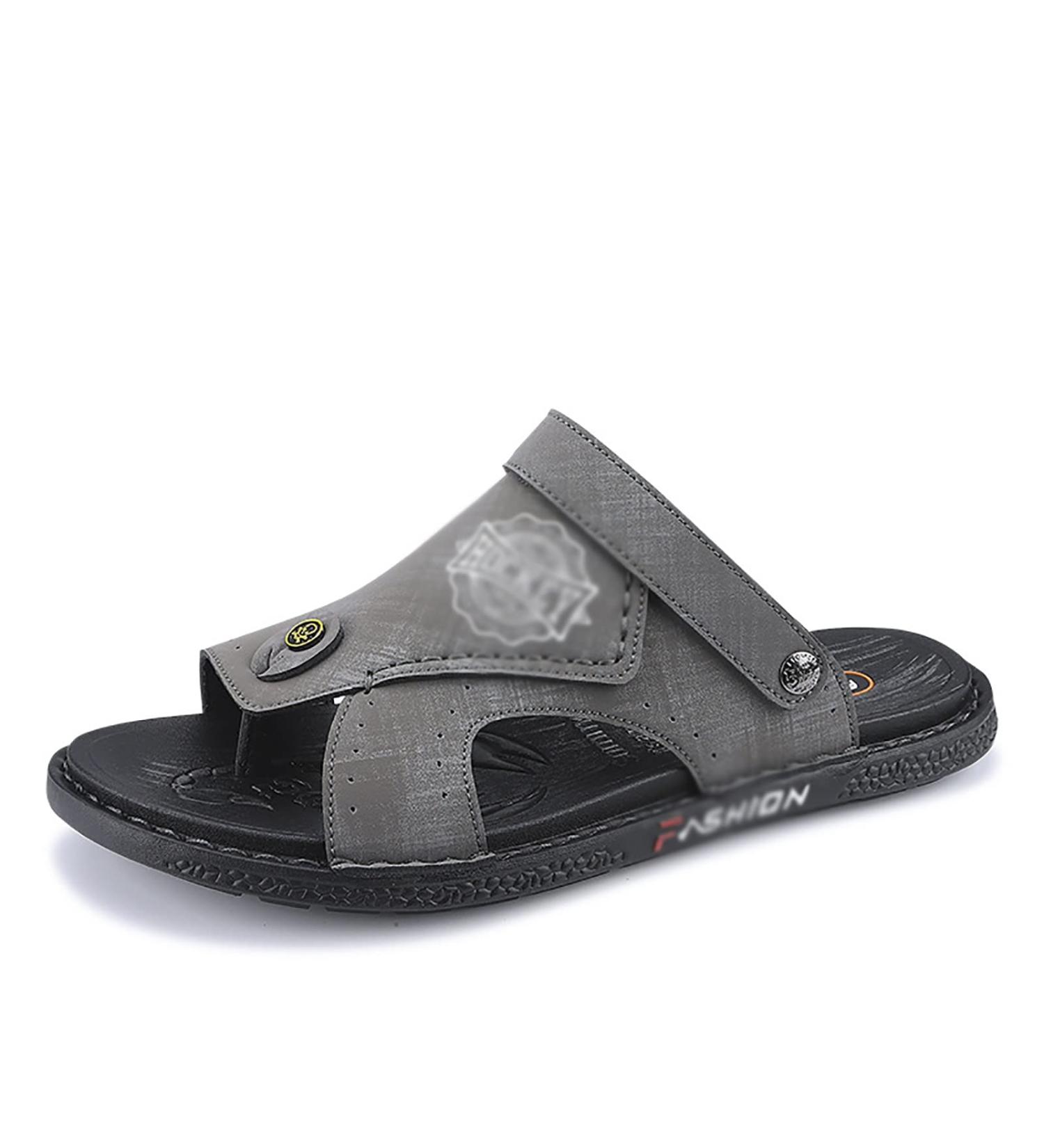 Men's Orthopedic Summer Sandals for Toe Correction and Plantar Fasciitis - Gris, 26cm - Buy Online on GoSupps.com